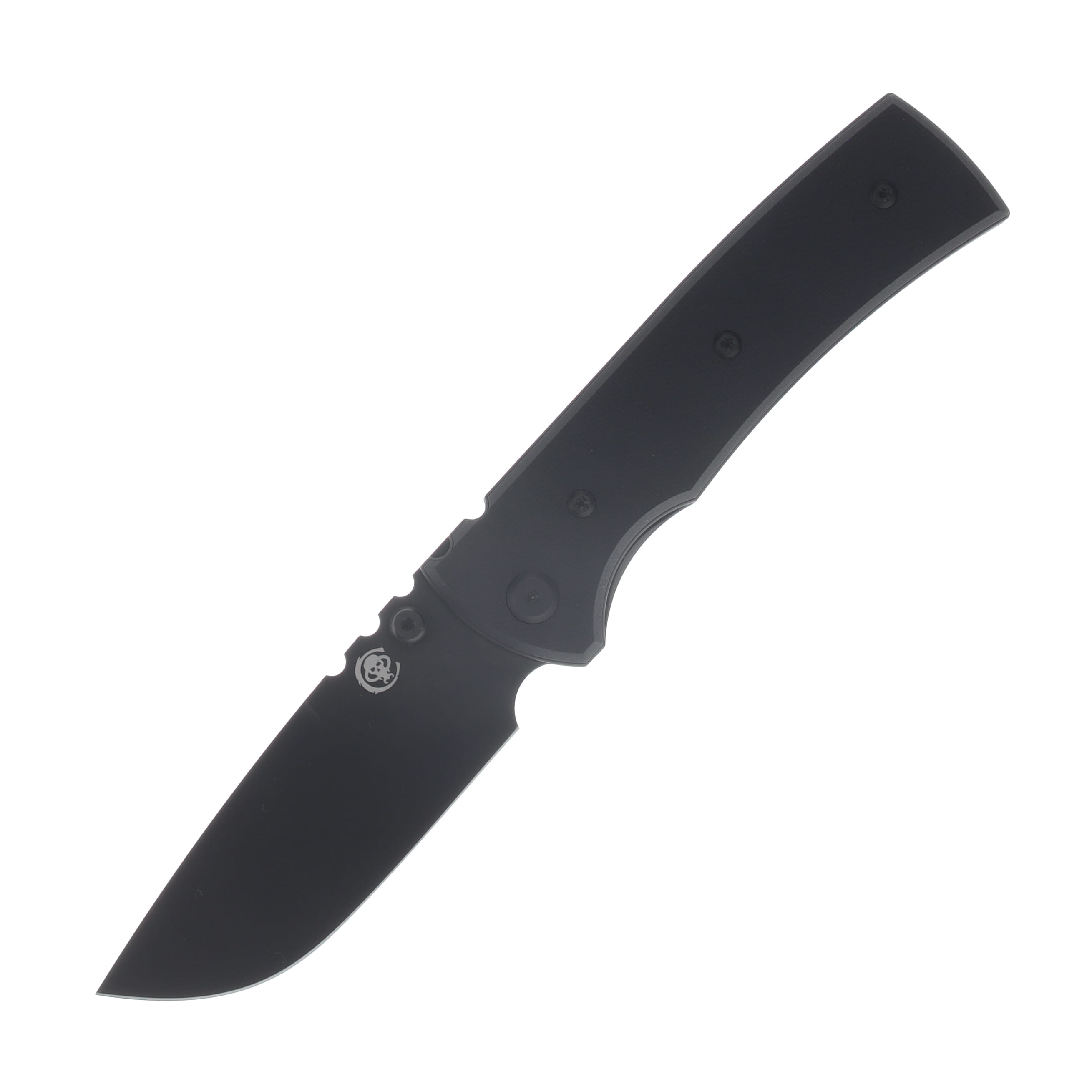 Chaves Redencion 229 Blue Label Linerlock Folding Knife PVD Drop Point/Black G-10 CK-1A2-1C2A-4C1-1F View 1