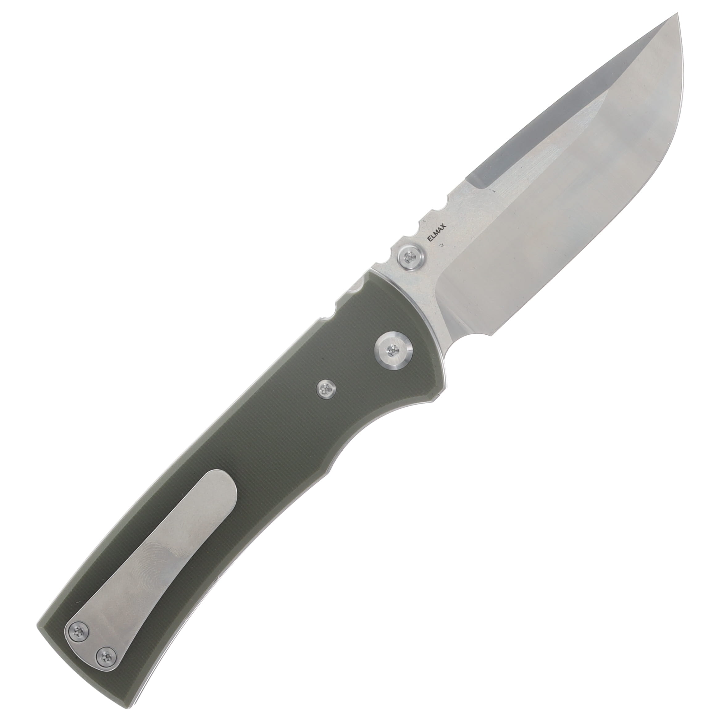 Chaves Redencion 229 Blue Label Linerlock Folding Knife Satin Drop Point/OD Green G-10 CK-1A2-1B2A-1C0-2F View 2