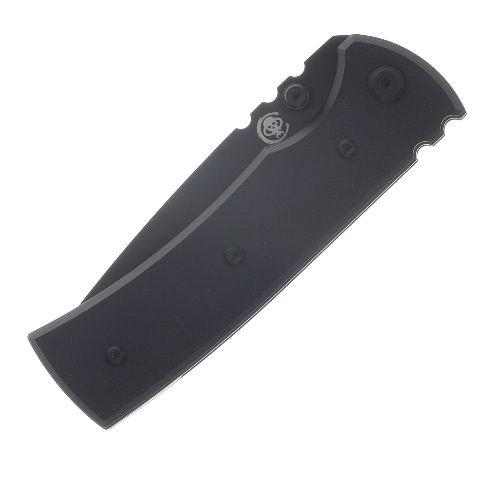 Chaves Redencion Blue Label Linerlock Folding Knife PVD Tanto/Black G-10 CK-1A2-2C2A-4C1-1F View 6