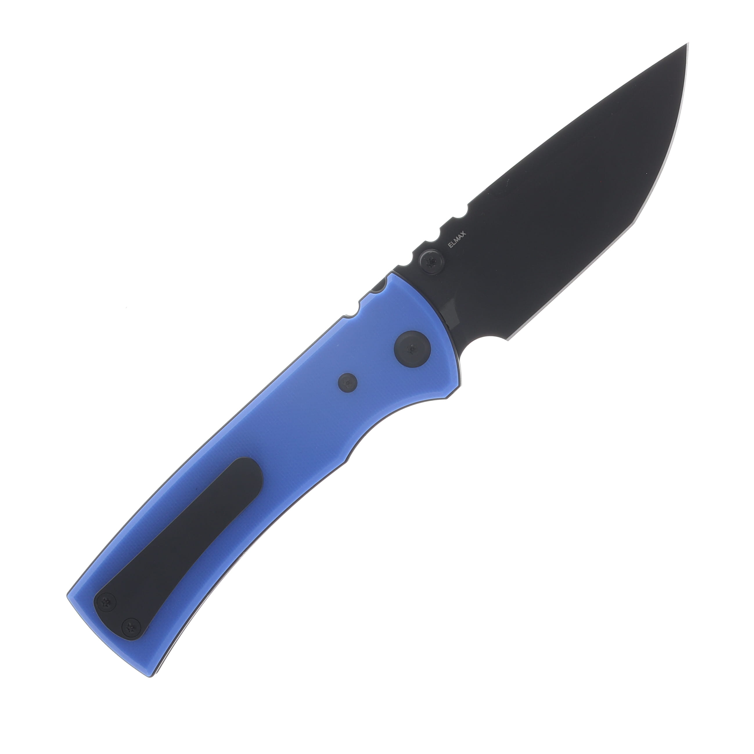 Chaves Blue Label T.A.K. Linerlock Folding Knife PVD Tanto/Blue G-10 CK-1A2-2C2A-4C1-5F View 2