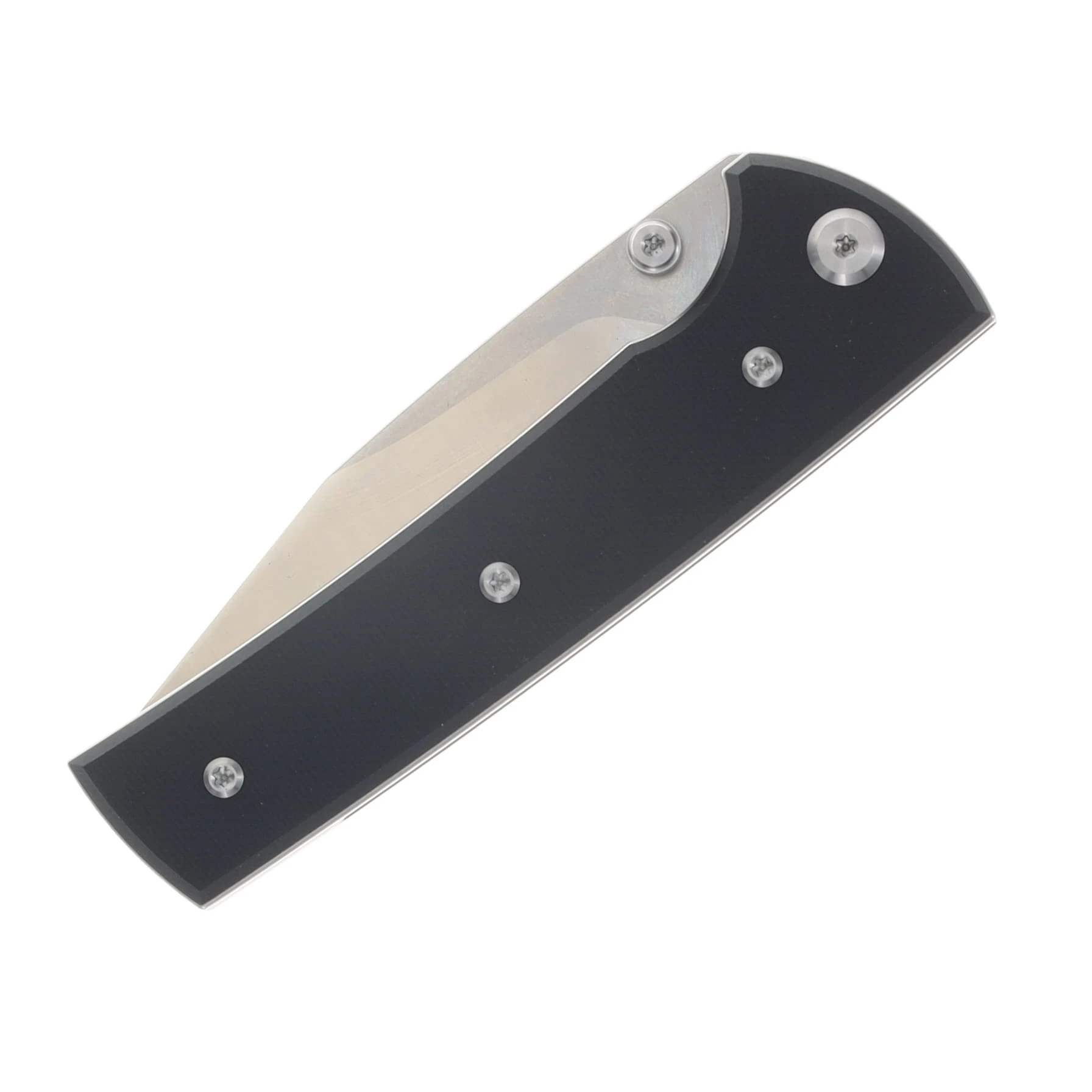 Chaves Scapegoat 229 Blue Label Linerlock Folding Knife Satin and Stonewash Spear Point/Black G-10 CK-4A2-10B2A-1C0-1F View 5