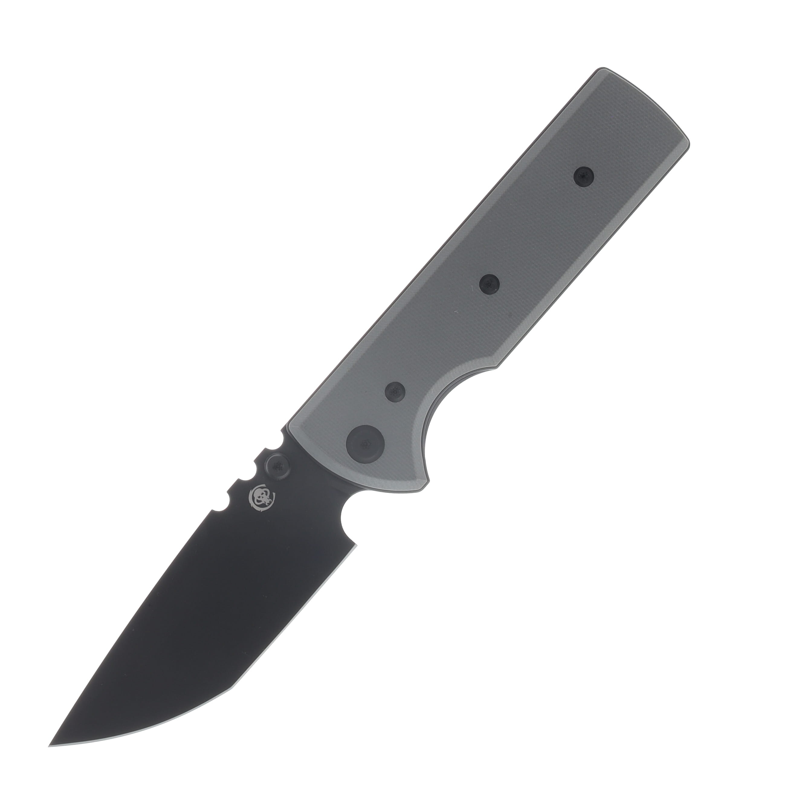 Chaves Blue Label N.T.A.K. Linerlock Folding Knife PVD Tanto/Charcoal Gray G-10 View 1