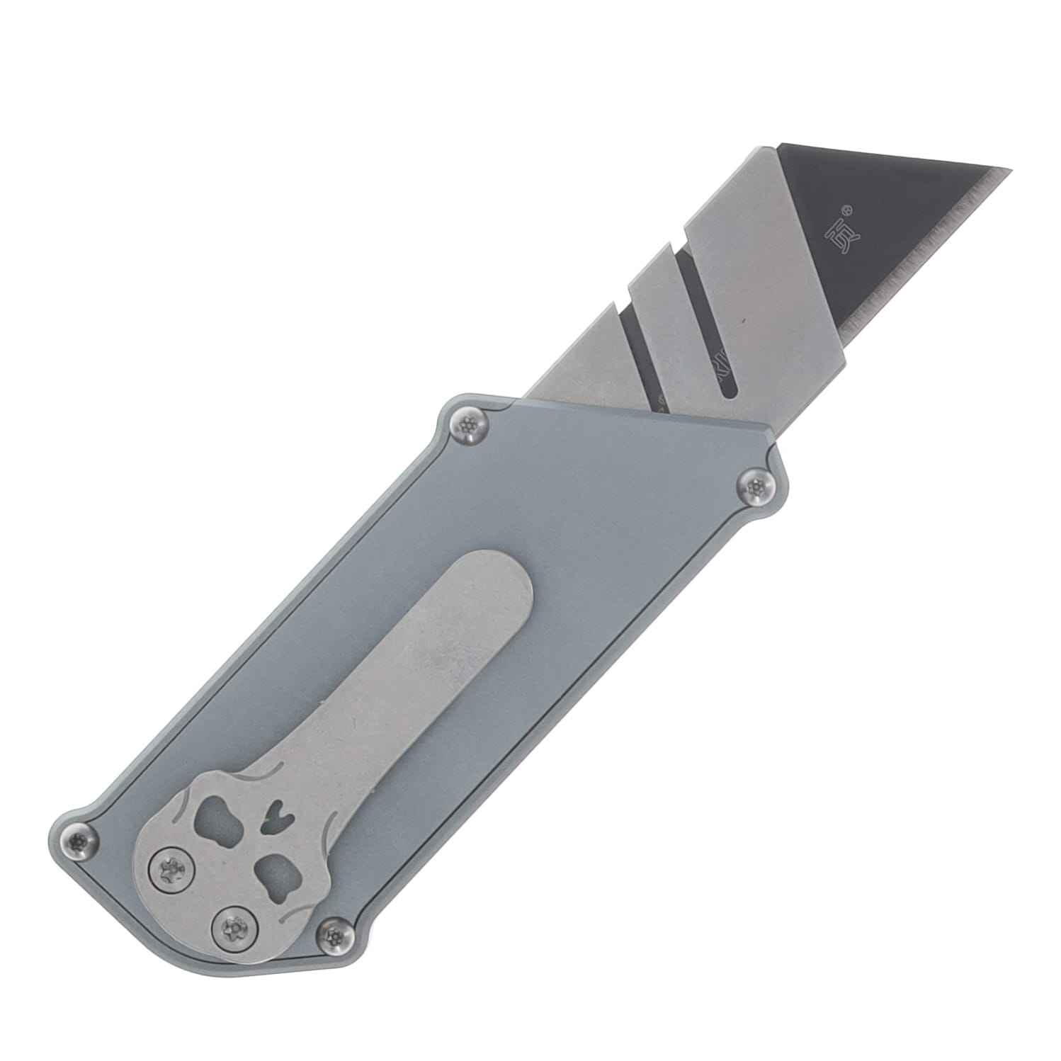 Chaves CHUB Slipper Blue Label Folding Utility Knife Stonewash/Gray Aluminum CK-6C11-5B6F-6D15 View 2