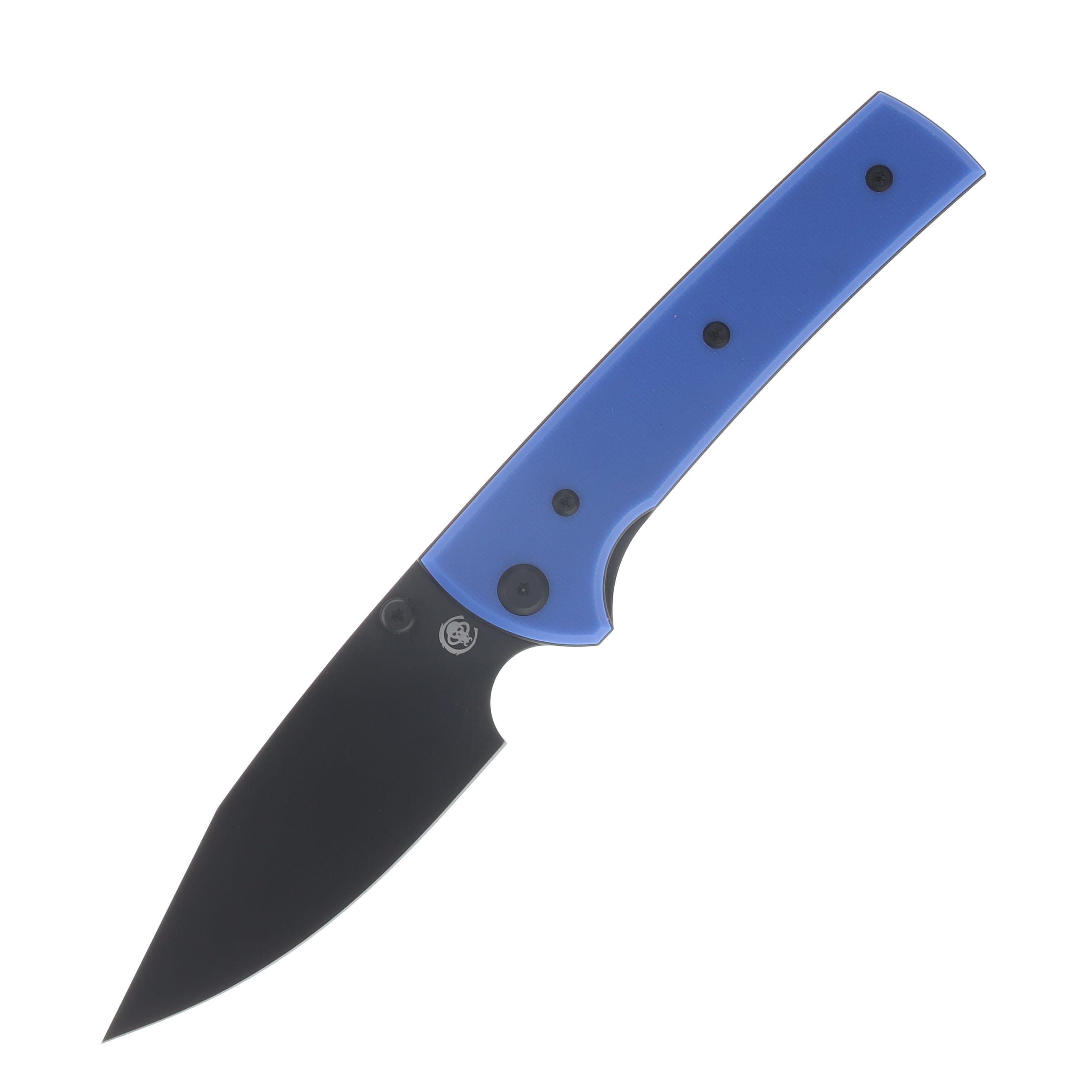 Chaves Scapegoat 229 Blue Label Linerlock Folding Knife PVD Spear Point/Blue G-10 CK-4A2-10C2A-4C1-5F View 1