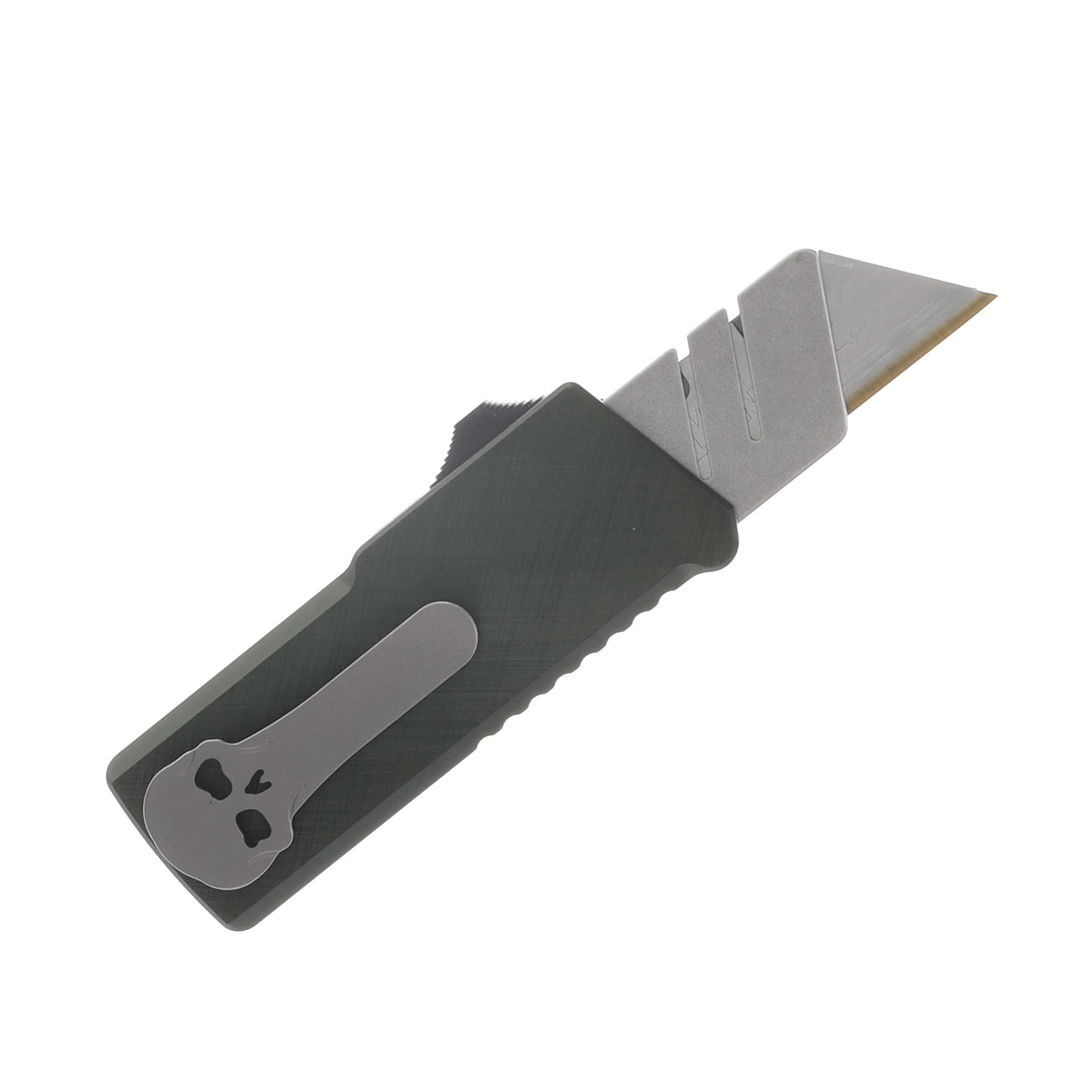 Chaves CHUB Automatic Utility Knife Stonewash/Black Aluminum CK-8C11-5F6F-3D3 View 2