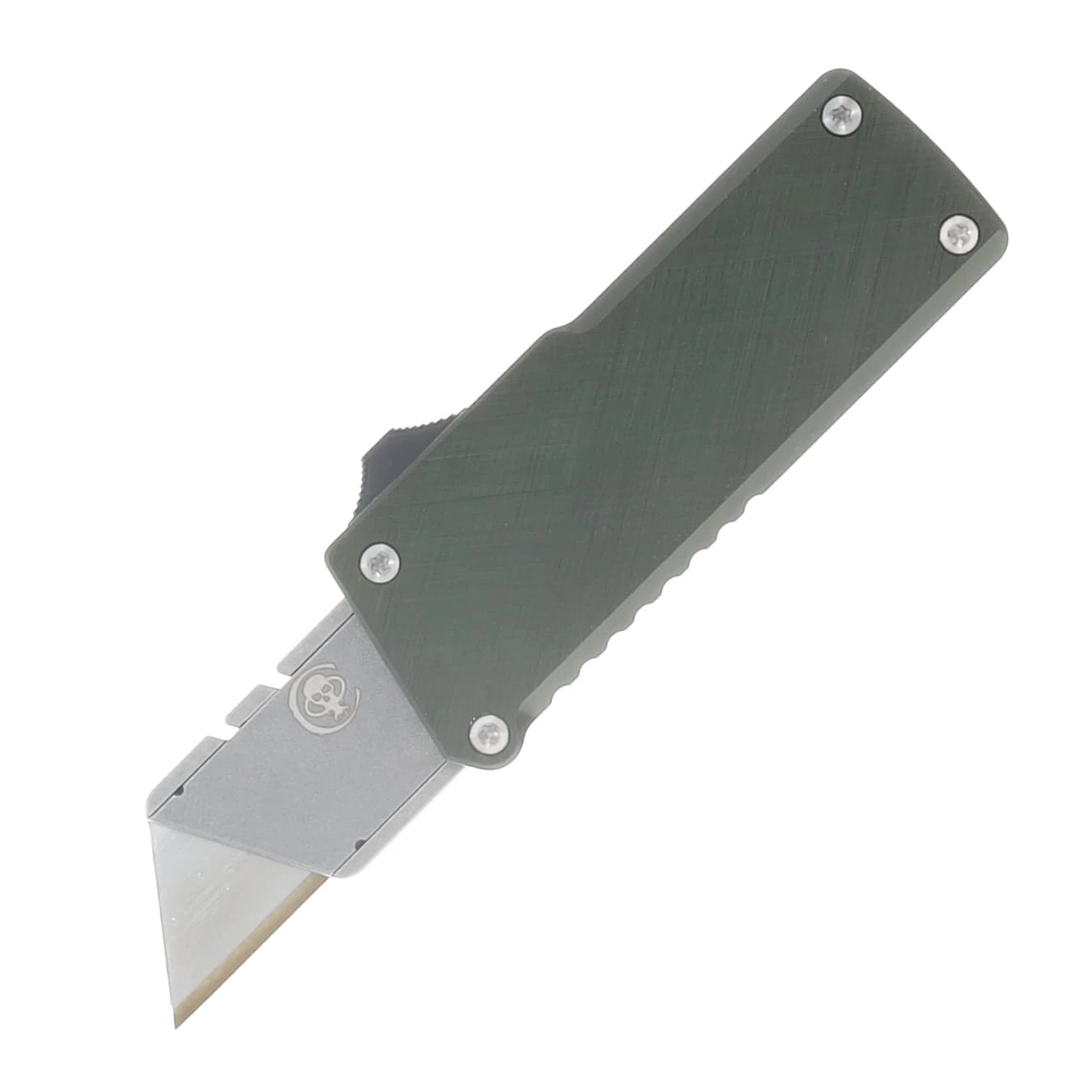 Chaves CHUB Automatic Utility Knife Stonewash/Green Aluminum CK-8C11-5F6F-3D3 View 1