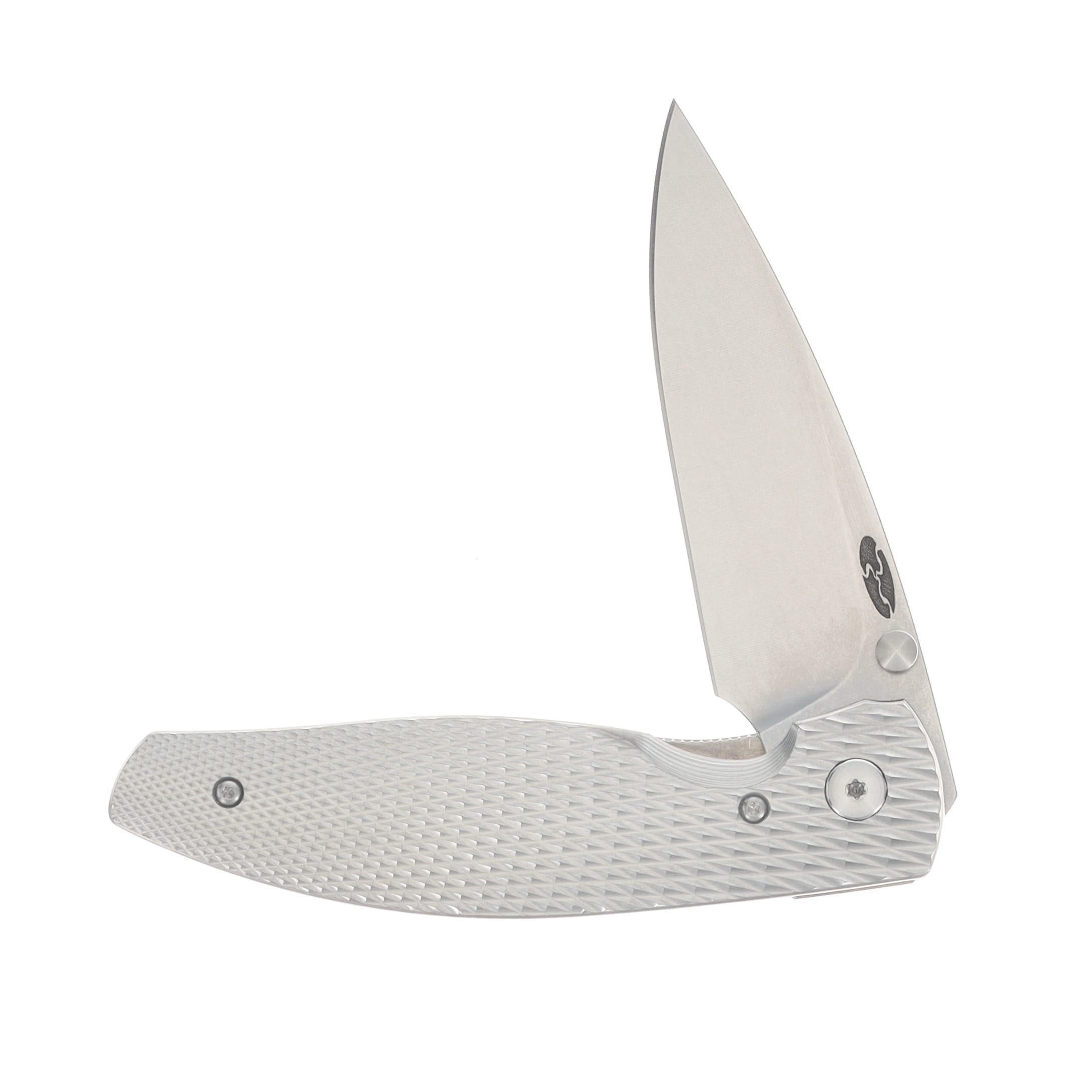 TRM ATOM Linerlock Folder MagnaCut Blade Titanium 3D Contoured Handle DLR-ATM-TI-LS View 3
