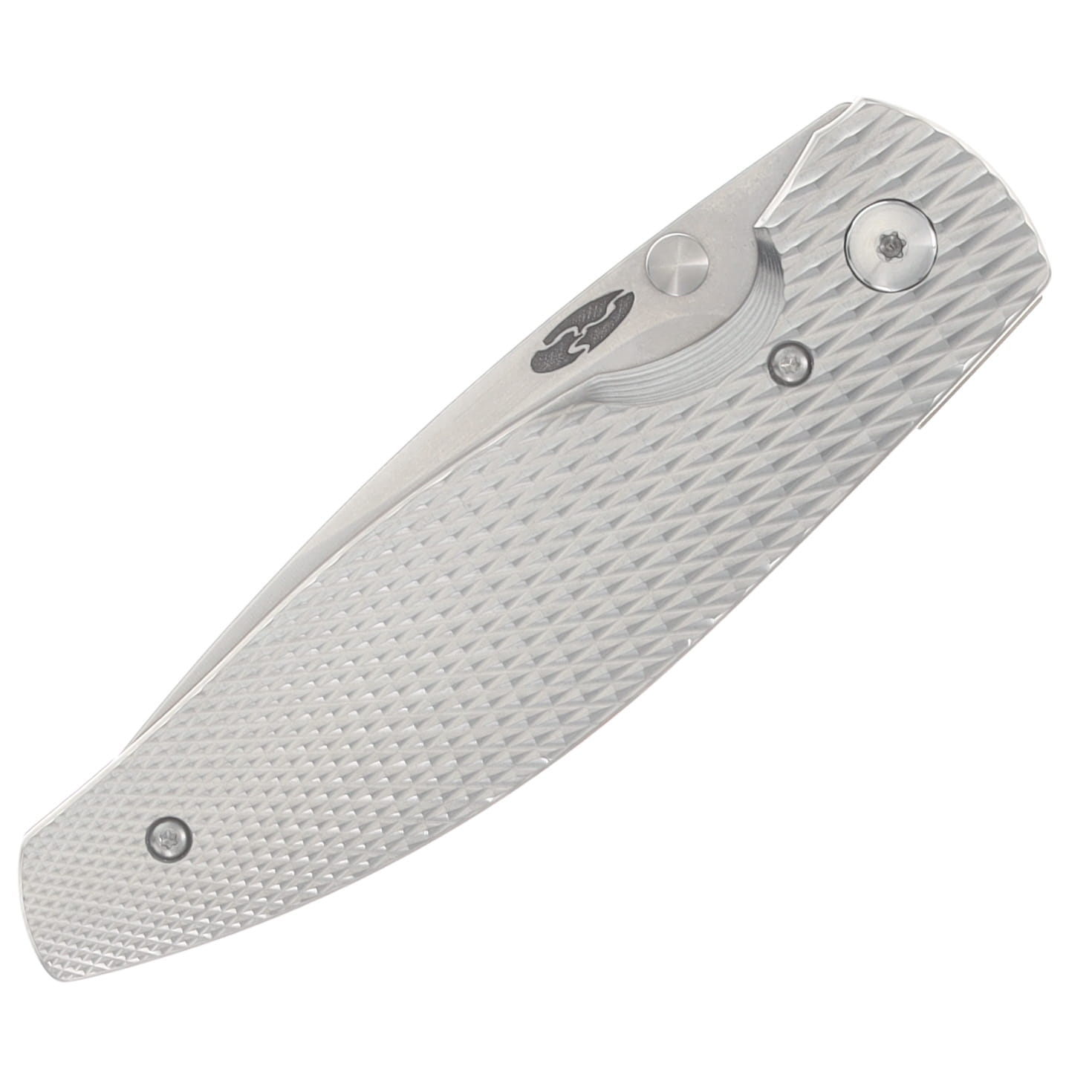 TRM ATOM Linerlock Folder MagnaCut Blade Titanium 3D Contoured Handle DLR-ATM-TI-LS View 5