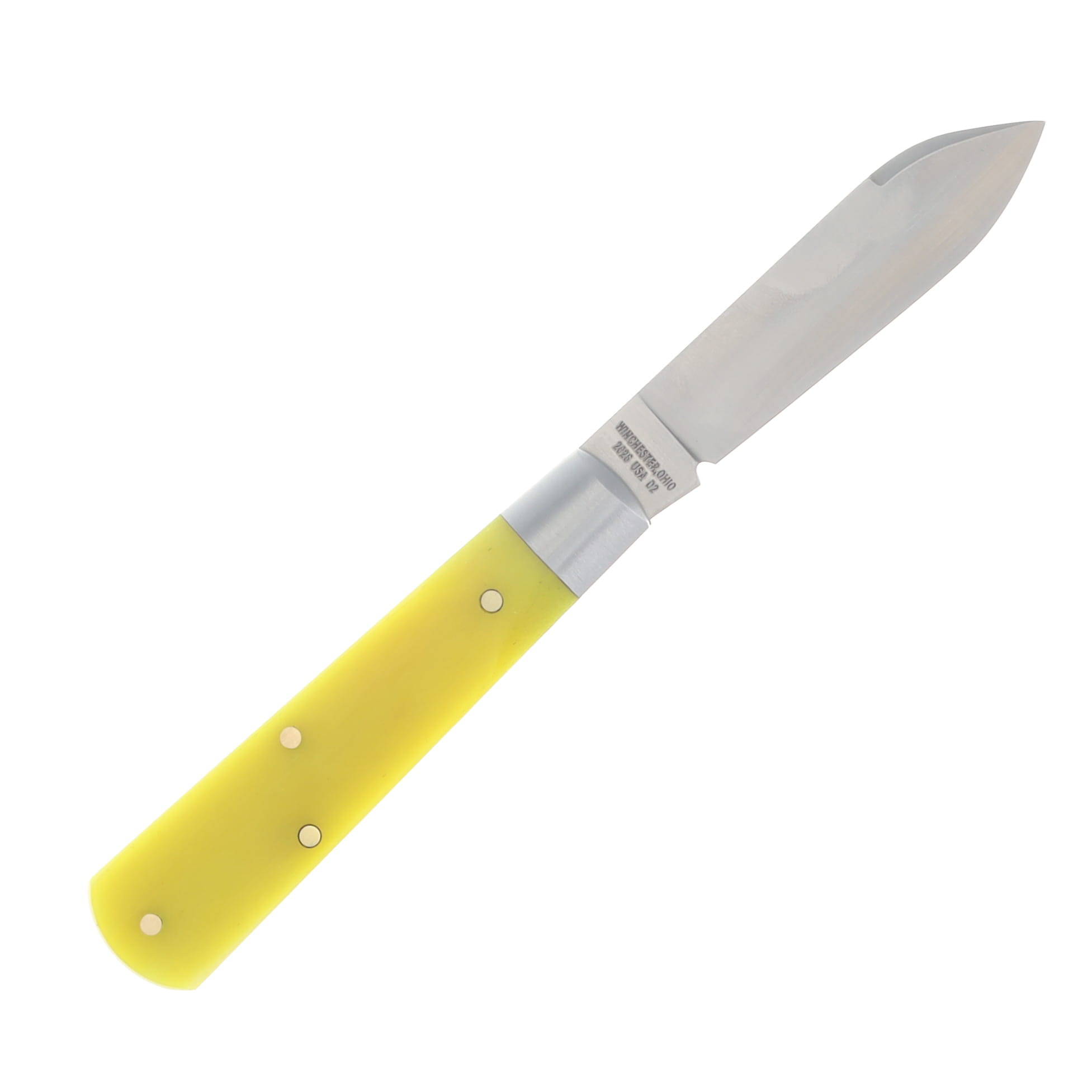 Beaver Falls Cutlery Jack Yellow Smooth Camel Bone Folding Knife BFYSCB View 2