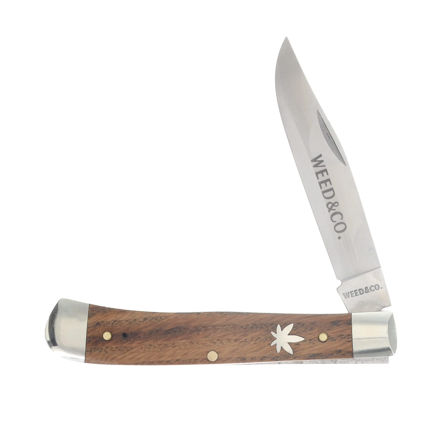 Weed & Co. 2024 1-Bld. Trapper Chestnut Wood Handle Folding Knife WC7119-C View 3