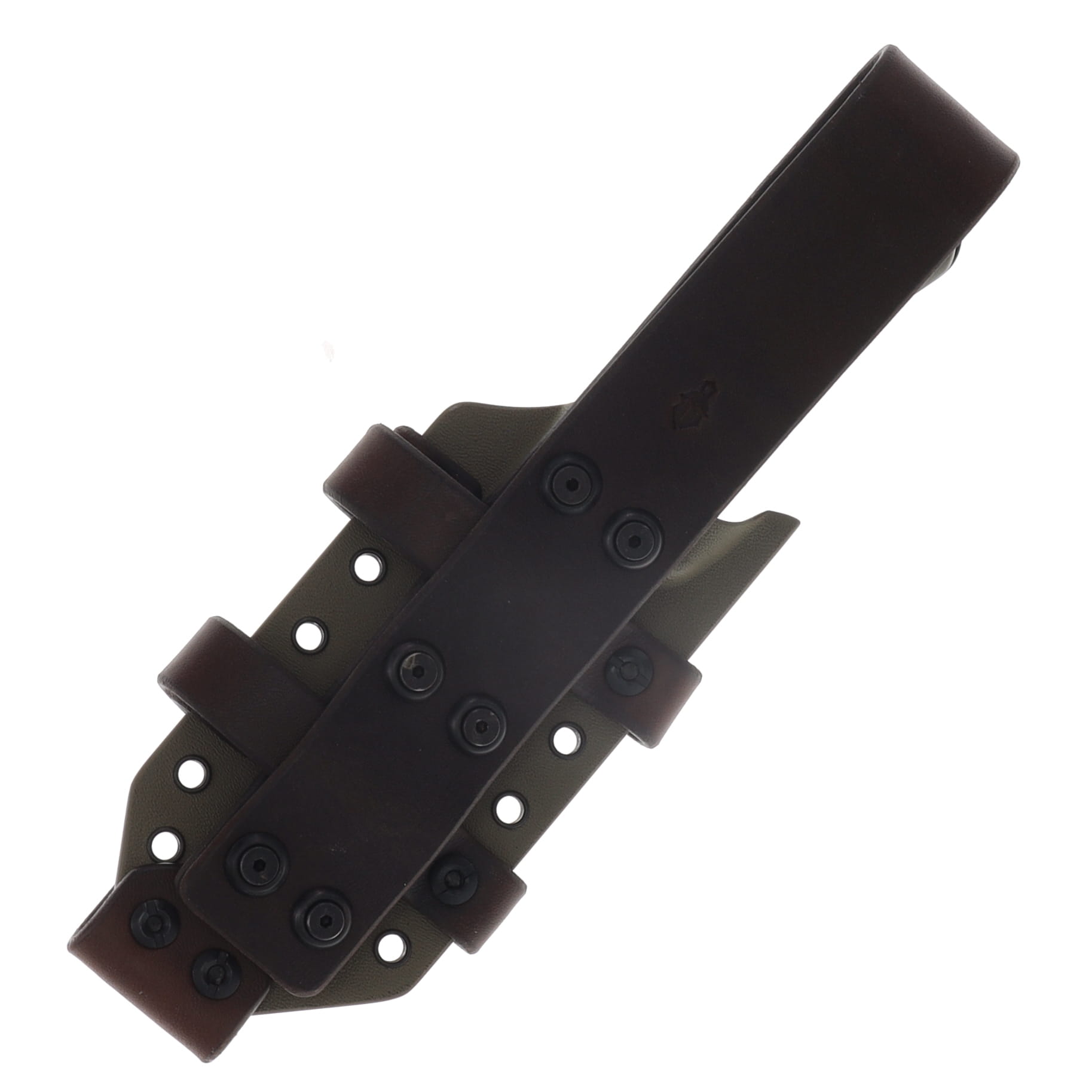 Miller Brothers M-27 Fixed Blade Knife OD Green G-10 with FDE Sheath M-27FDESODH View 4