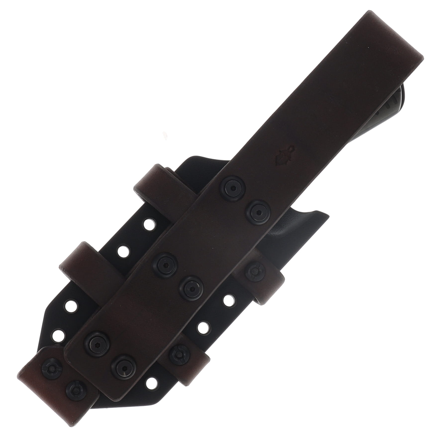 Miller Brothers M-27 Fixed Blade Knife Brown Accents/Gray G-10 with Black Sheath M-27BKBNSGYH View 4