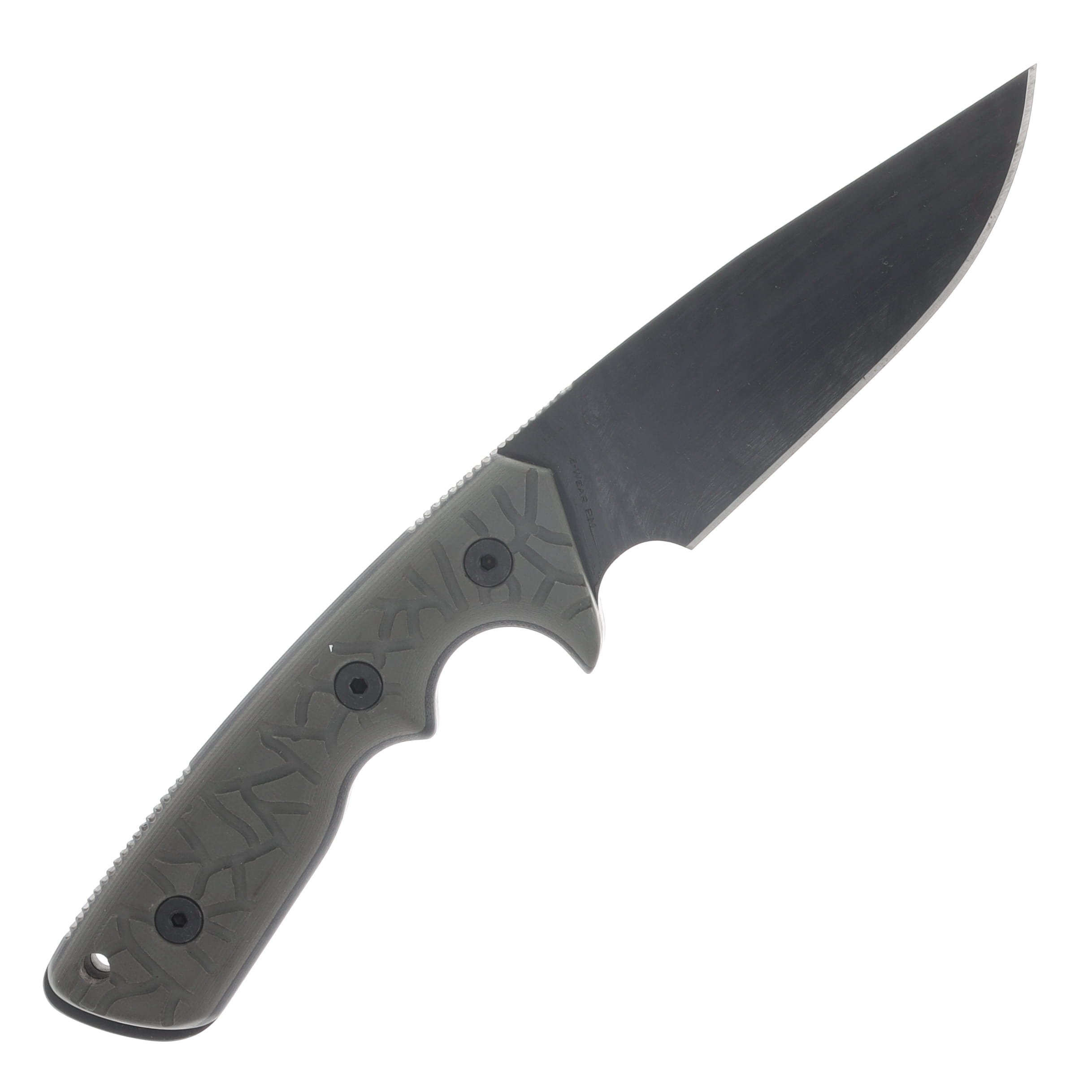 Miller Brothers M-27 Fixed Blade Knife Black G-10 with FDE Sheath M-27FDESBKH View 4