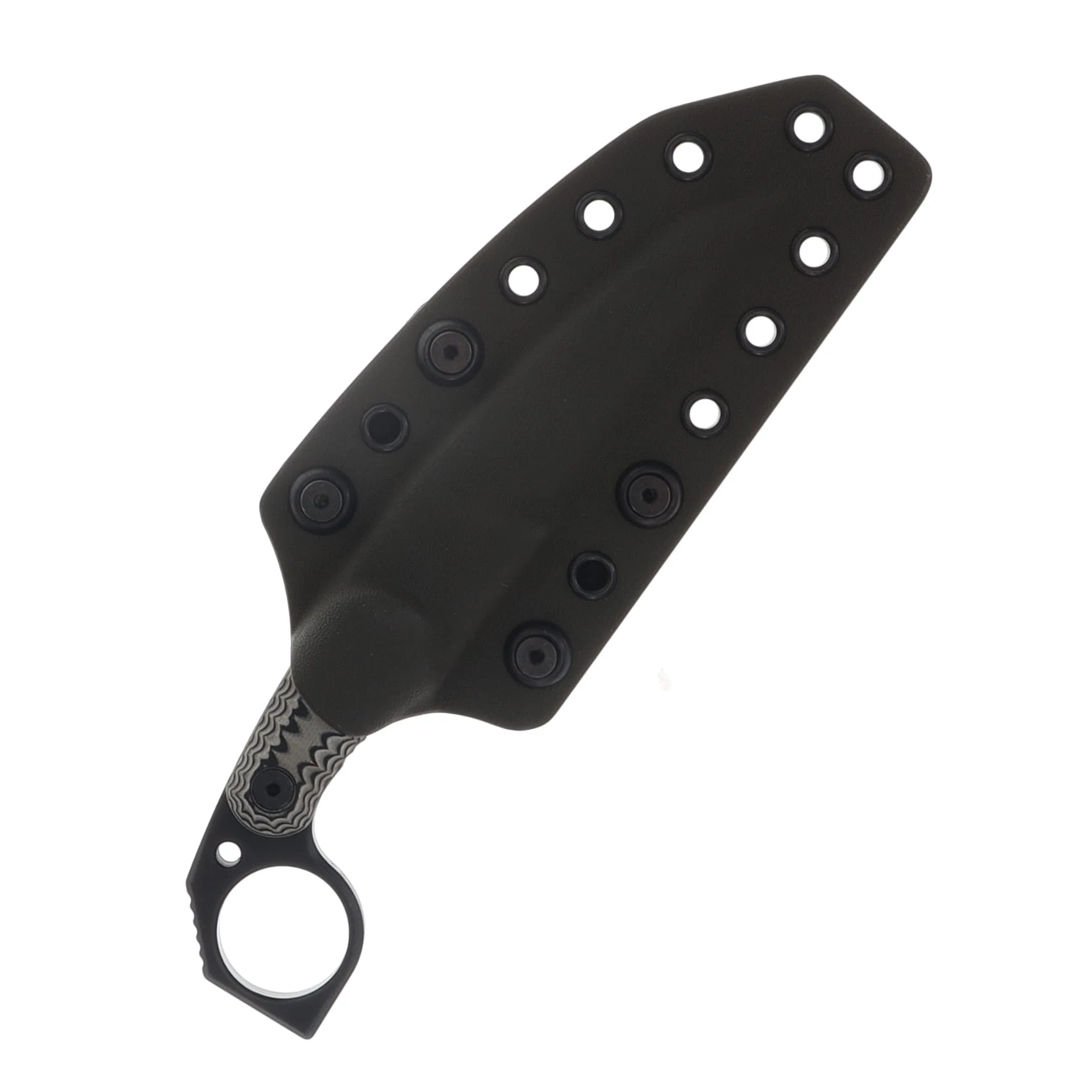 Miller Brothers M-5 Fixed Blade Knife OD/Black G-10 with OD Sheath M-5ODBKSFDEBKH View 3