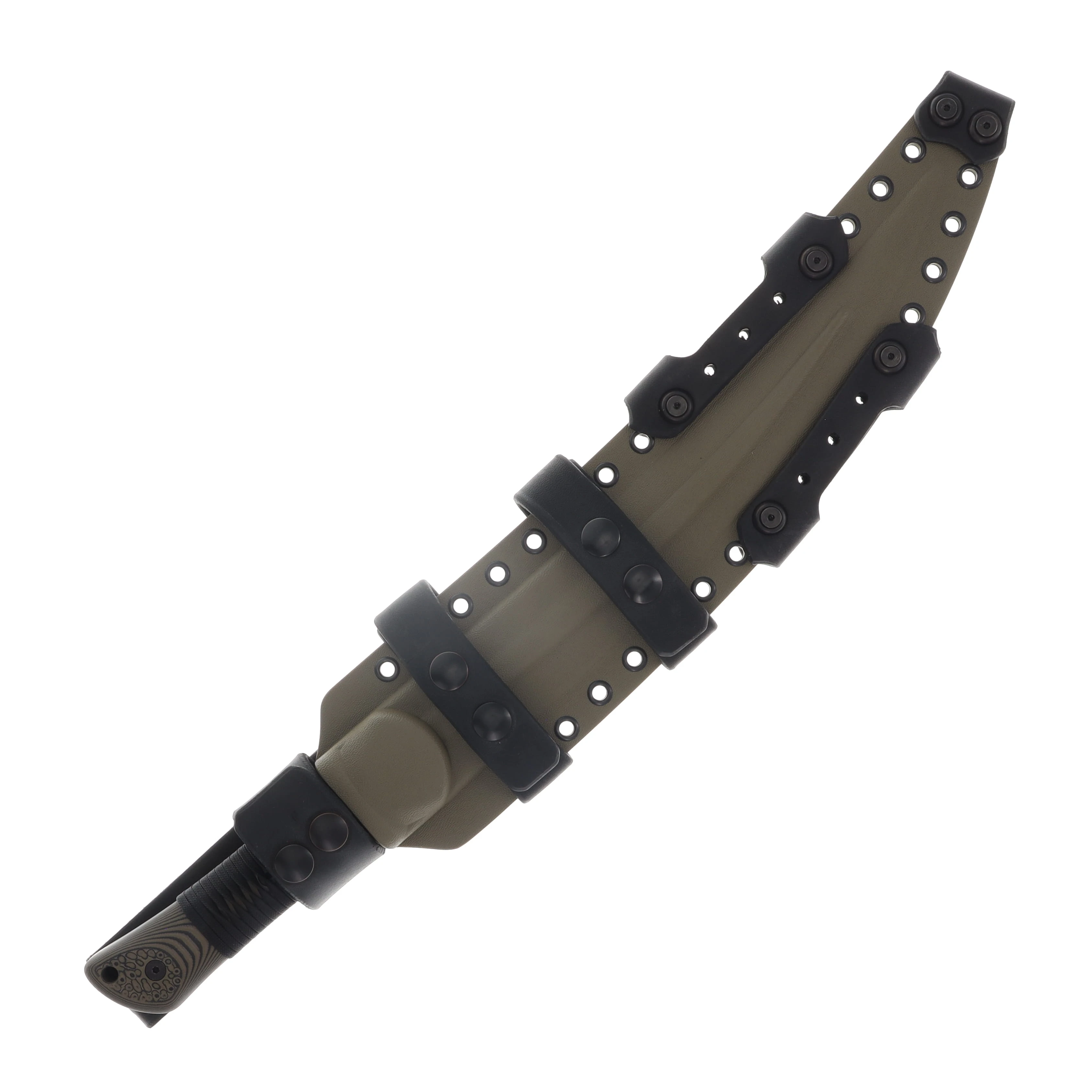 Miller Brothers M-34 Short Sword FDE/Black Paracord with FDE Sheath M-34FDEBKSFDEBKHBKP View 3