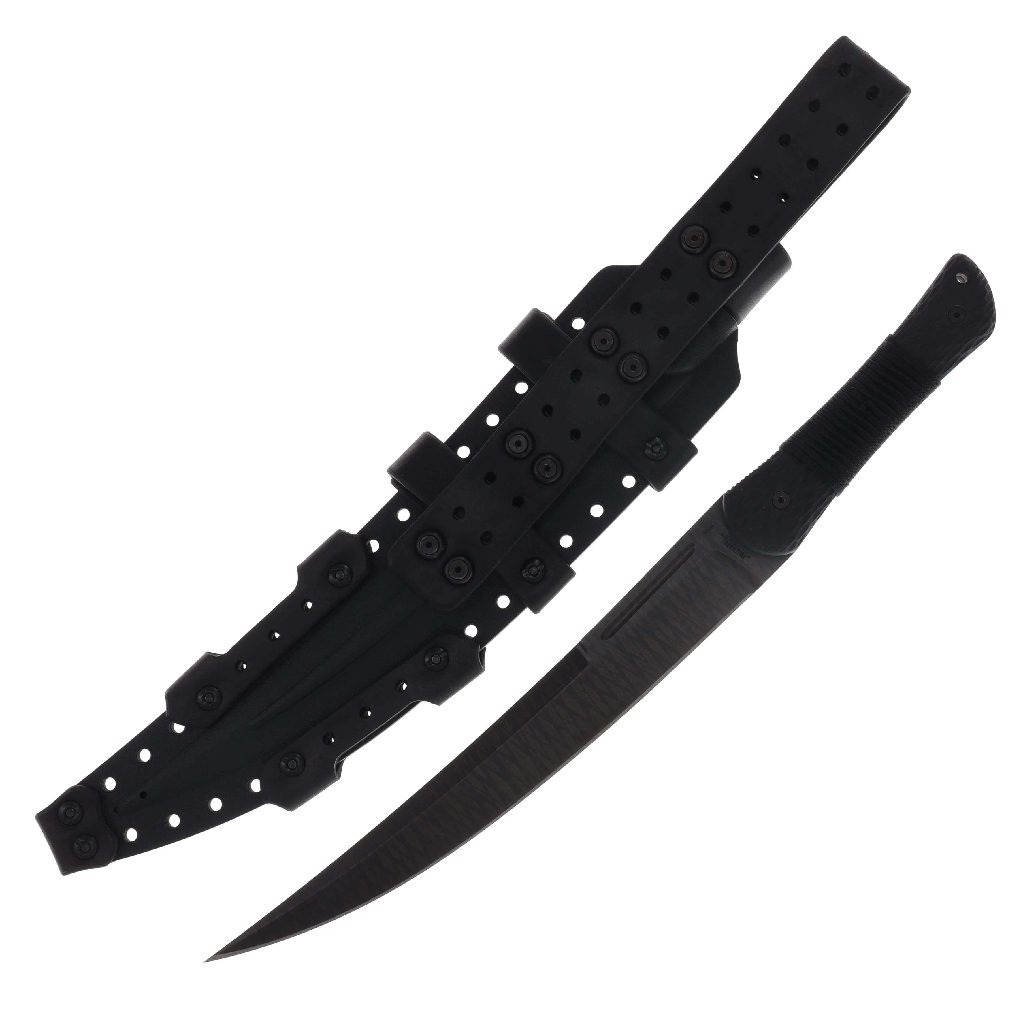 Miller Brothers M-34 Short Sword Black Blade/Black Paracord with Black Sheath M-34BKSBKHBKP View 2