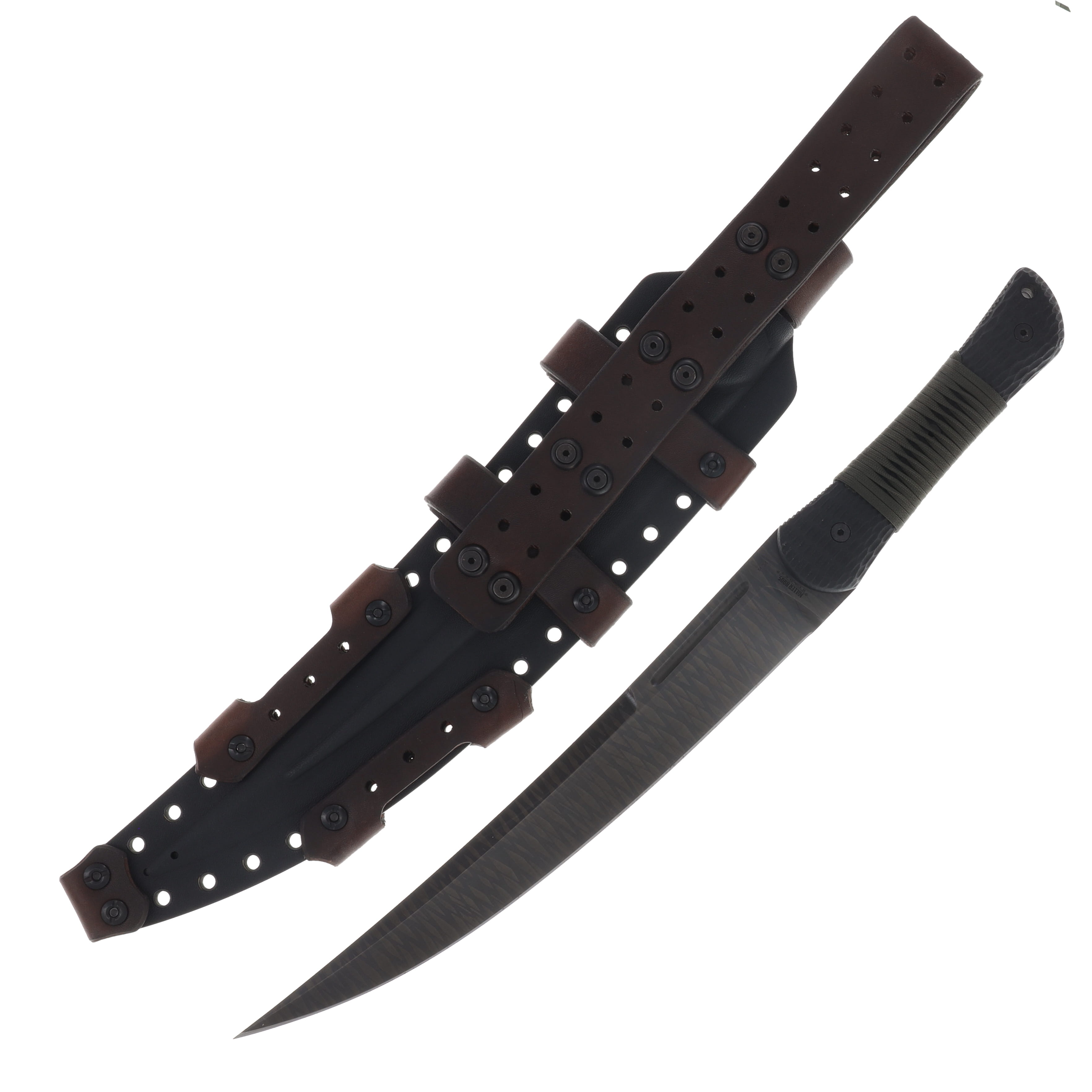 Miller Brothers M-34 Short Sword Black Blade/OD Paracord and Black