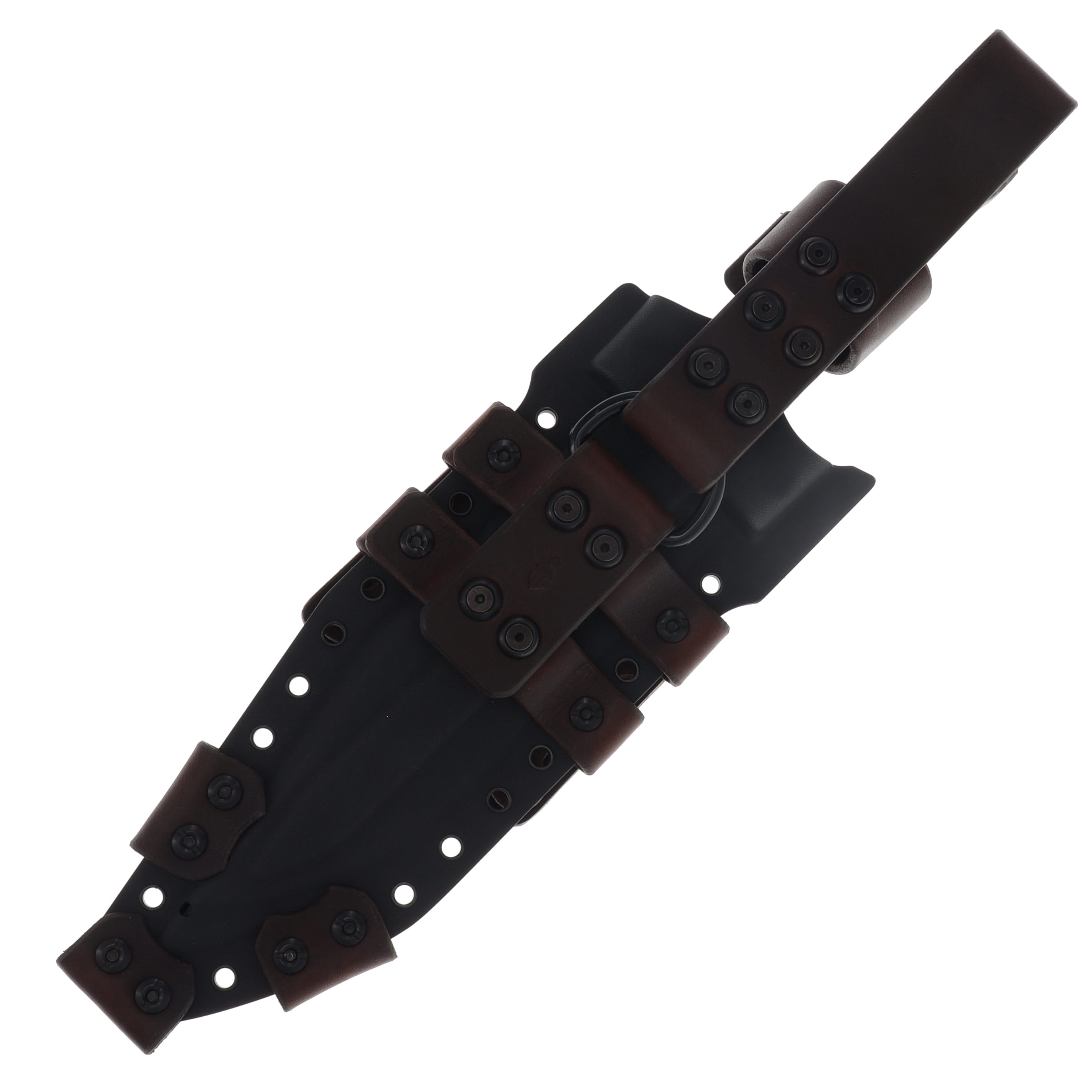 Miller Brothers M-22 Sawtooth Fixed Blade Brown Accents/FDE and Black G-10 with Black Sheath M-22BKBNSFDEBKH View 4