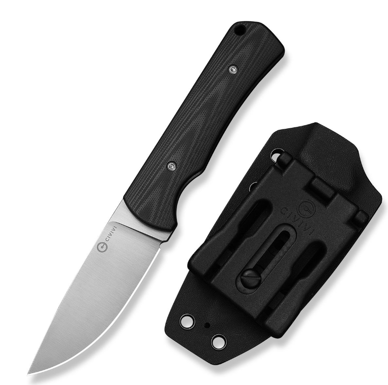 CIVIVI Jencks Black G-10 Handle Satin 14C28N Blade C24051-1 View 1