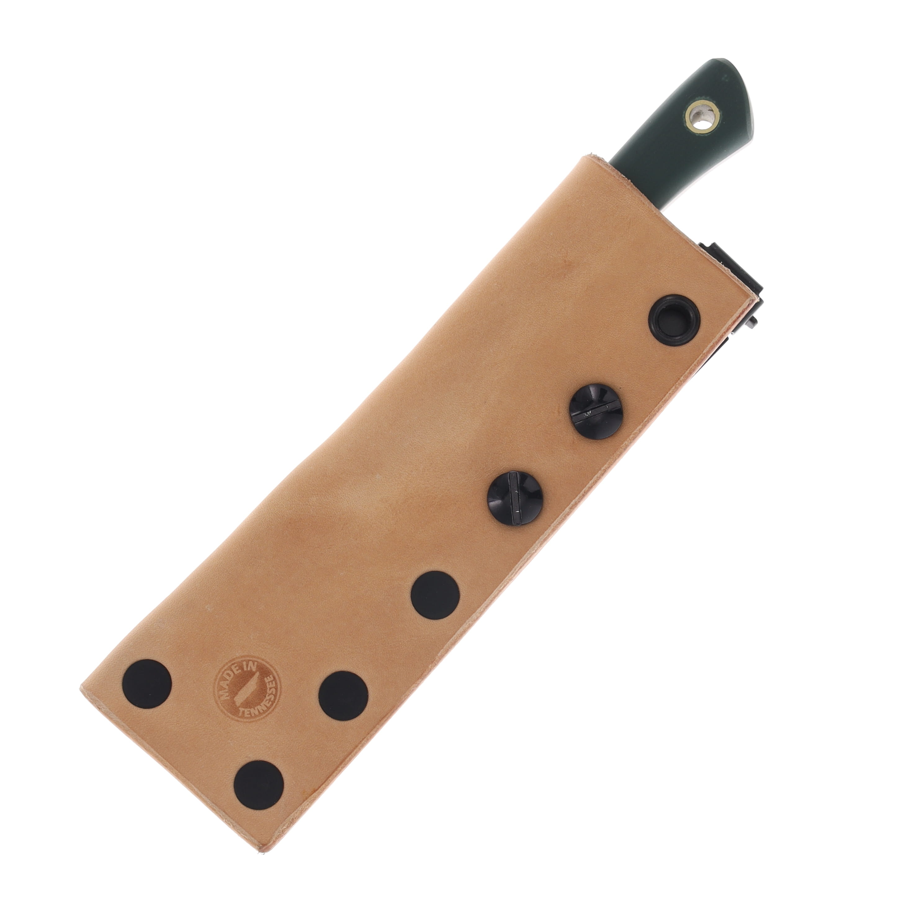 Lishen Knives Northern Scalpel Fixed Blade Forest Green G-10 Handle Mosaic Pins LKNMOGGNHMP View 4