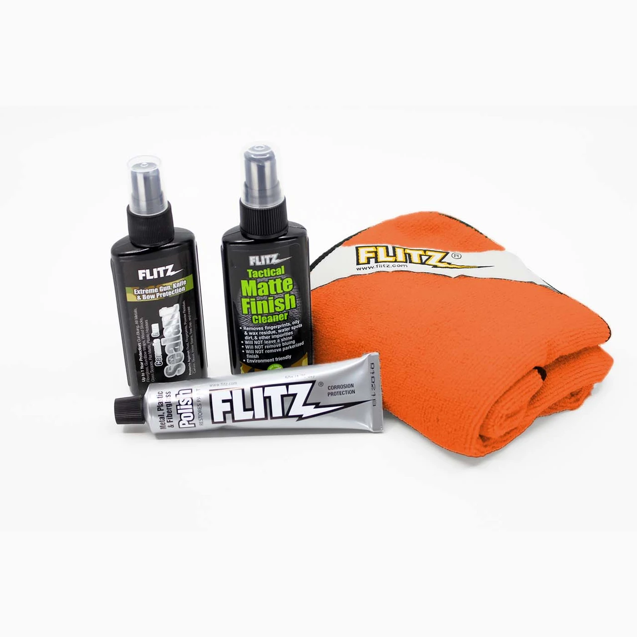 Flitz Tactical Gun and Knife 3-Step Care Maintenance Kit – Poly Bag FLTGK41502P View 1