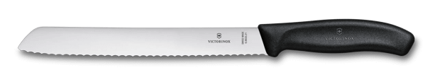 Victorinox Bread, 8¼" Serrated Blade Black Swiss Classic 6.8633.21B View 1