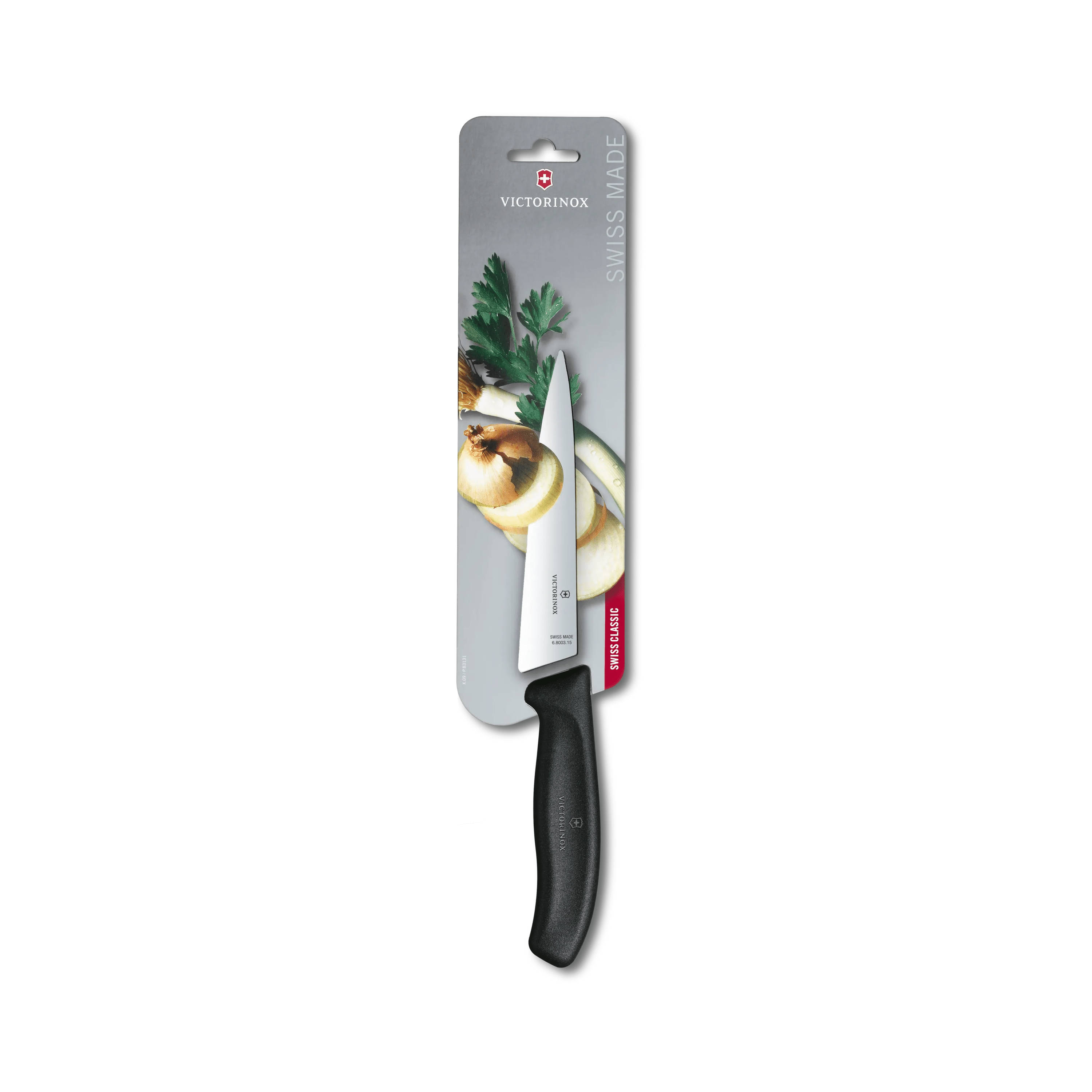 Victorinox Swiss Classic Chef's Knife 6in Straight Blade Black TPE Handle 6.8003.15B View 2