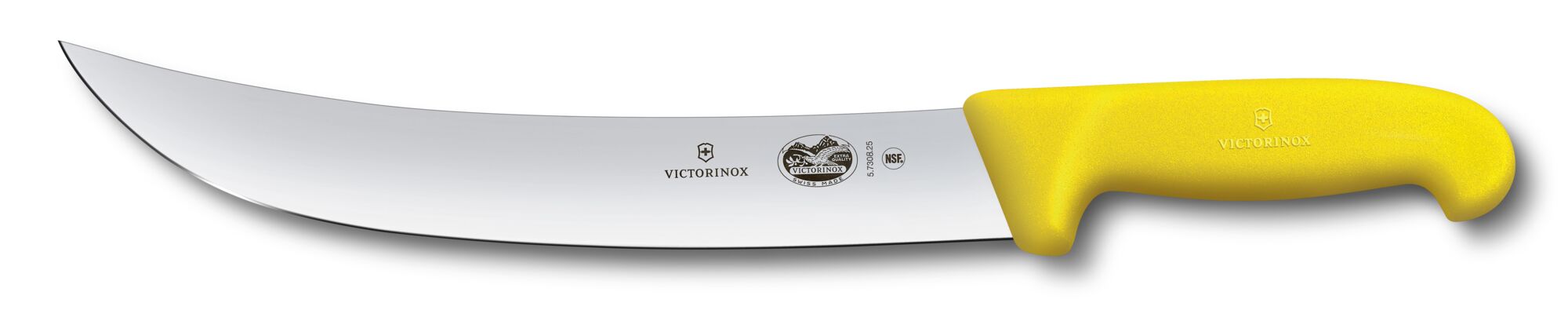 Victorinox 10-inch Cimeter Knife Yellow Fibrox Handle 5.7308.25B View 1
