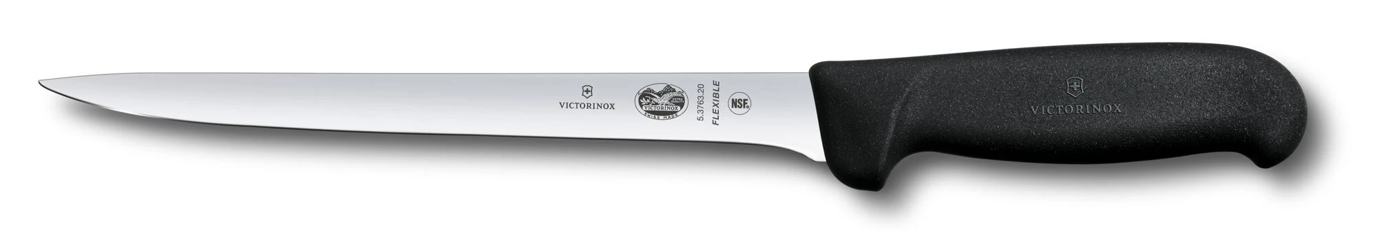 Victorinox 8-inch Straight Flexible Fillet Knife Fibrox Pro Handle 5.3763.20BK View 1