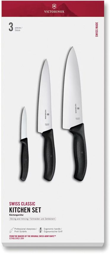 Victorinox Swiss Classic 3-Piece Chef Set (Black Handles) 6.7133.3G View 1