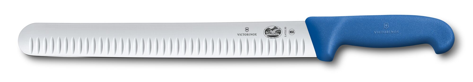 Victorinox 12-inch Granton Edge Slicing Knife (Blue Fibrox Handle) 5.4722.30B View 1