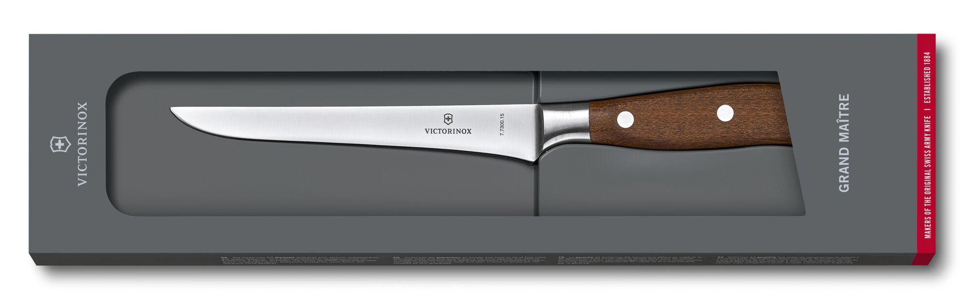 Victorinox Boning, Forged, 6" Blade Wood Grand Maitre Wood 7.7300.15G View 2