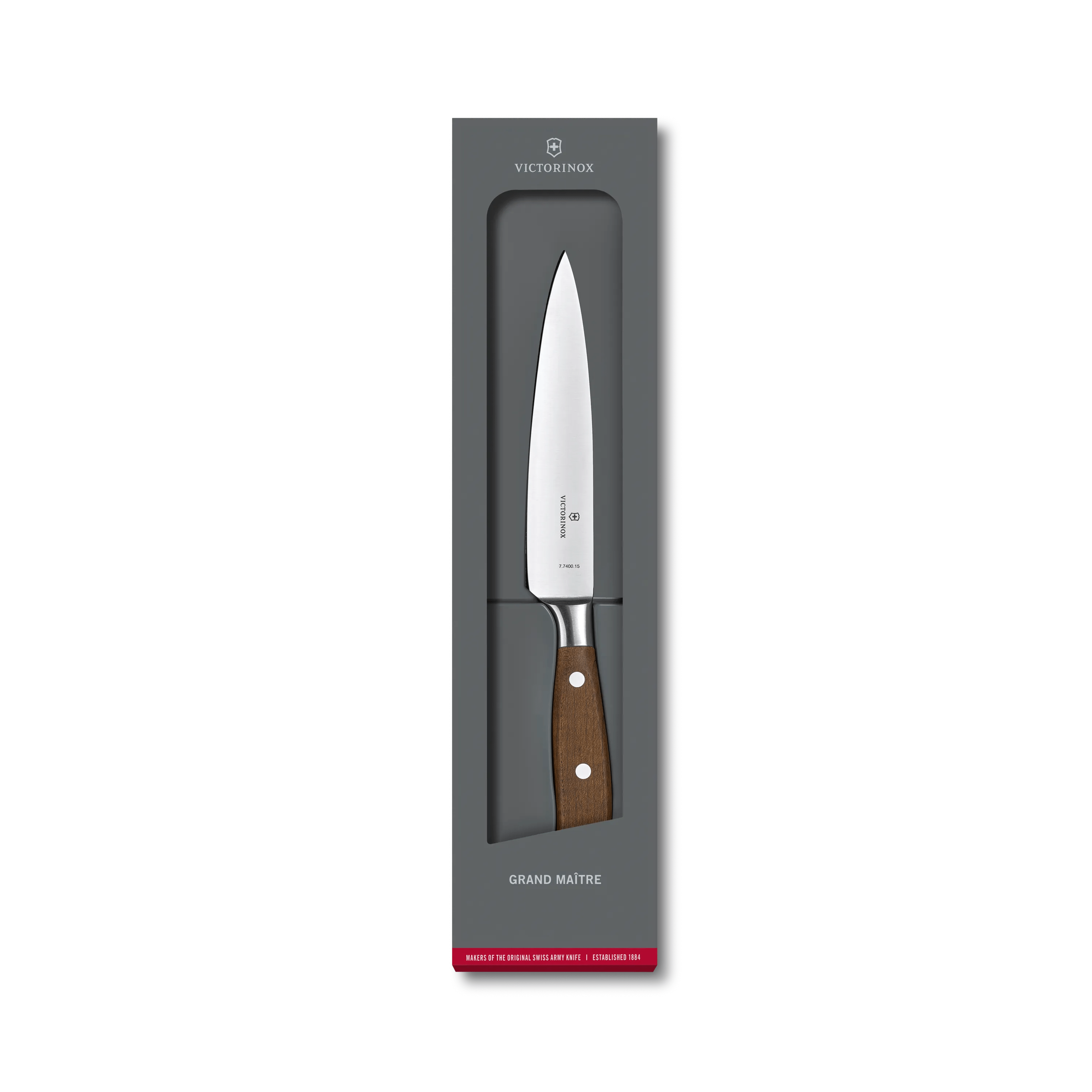 Victorinox Grand Maitre Chef's Knife Forged 6in Blade Modified Maple Handle 7.7400.15G View 3