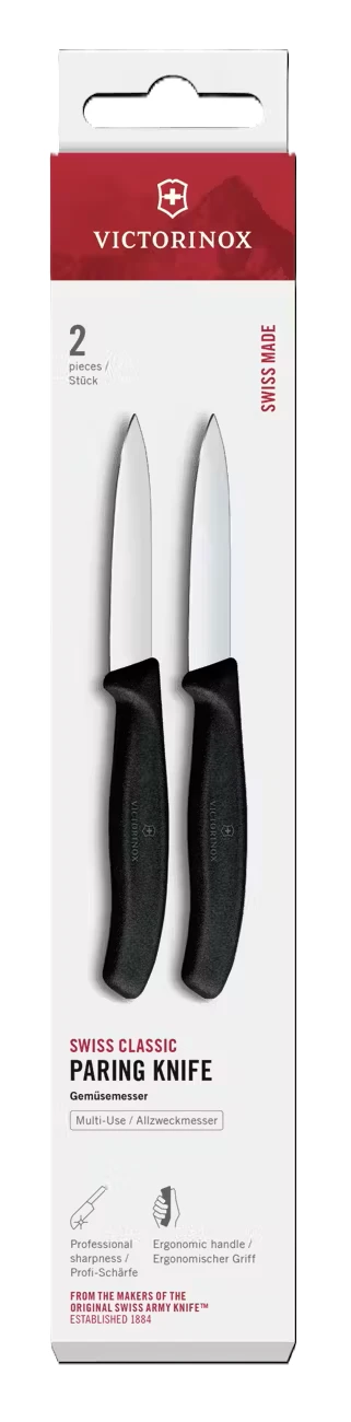 Victorinox Swiss Classic 3.25-inch Paring Knife 2-Pack (Black Handles) 6.7603.2 View 1