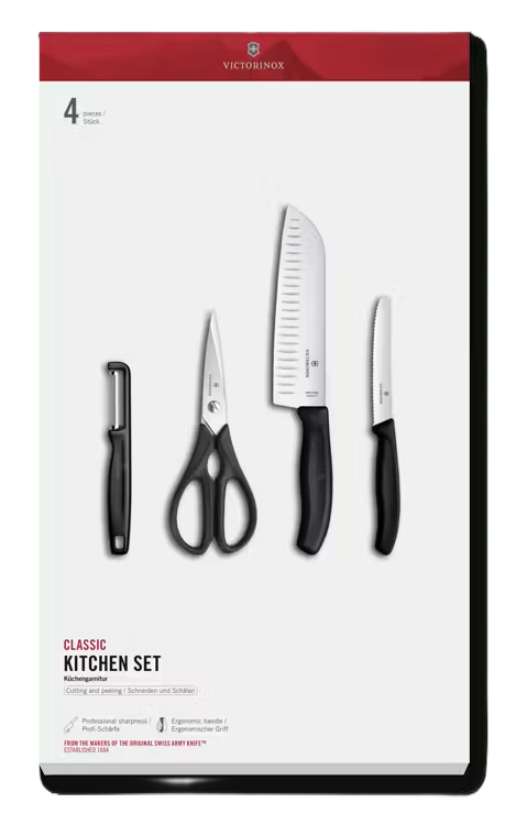 Victorinox Swiss Classic 4-Piece Kitchen Set (Black Handles) 6.7133.41G View 1
