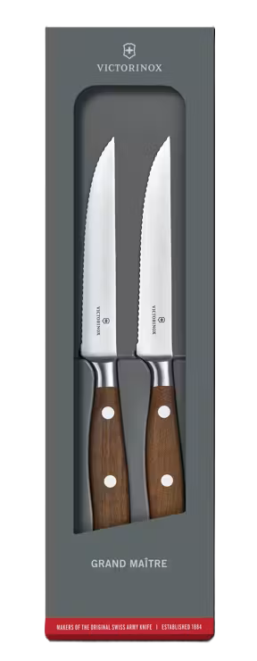 Victorinox Grand Maitre Forged 2-Piece Wood Steak Knife Set 7.7240.2W View 1