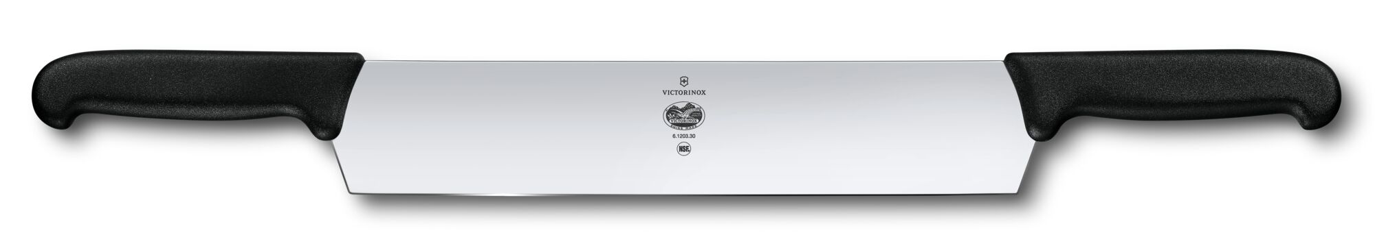 Victorinox 12-inch Double-Handled Cheese Knife Black Fibrox Handles 6.1203.30 View 1