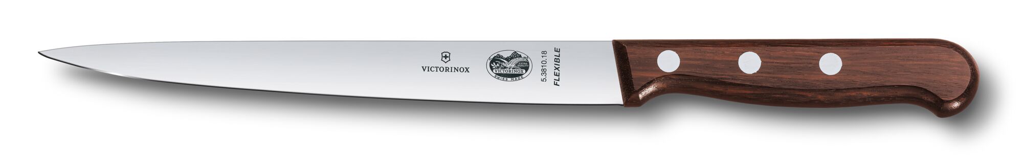 Victorinox 7-inch Flexible Fillet Knife Triple-Riveted Wood Handle 5.3810.18 View 1