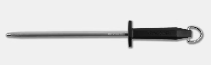 Victorinox 5-inch Round Regular Cut Sharpening Steel (White Handle) 7.8991.10 View 1