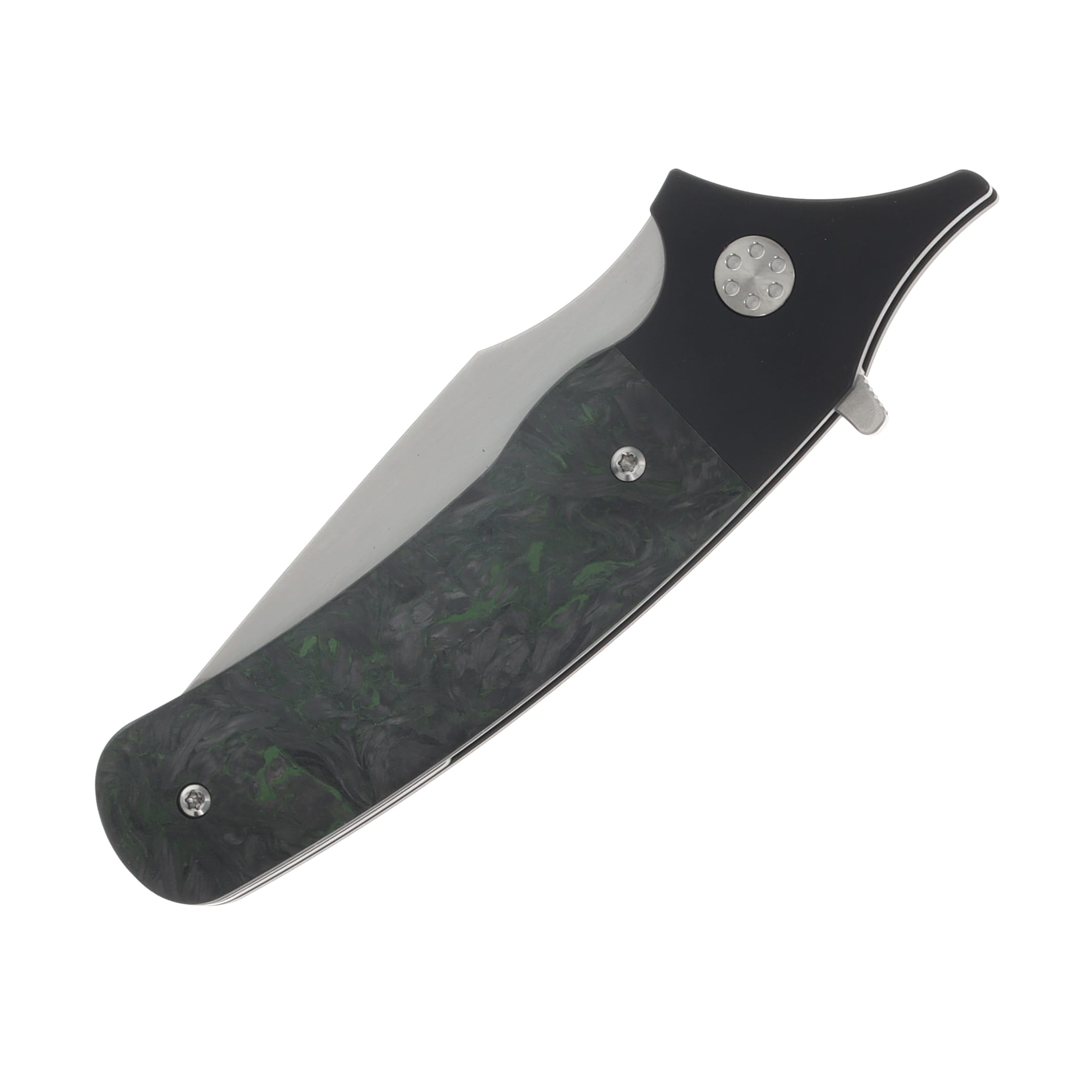 Beans Blades Javelin Folder - Carbon Fiber Dark Matter Handle Satin M390 Blade BBJAVELINCFDM View 5