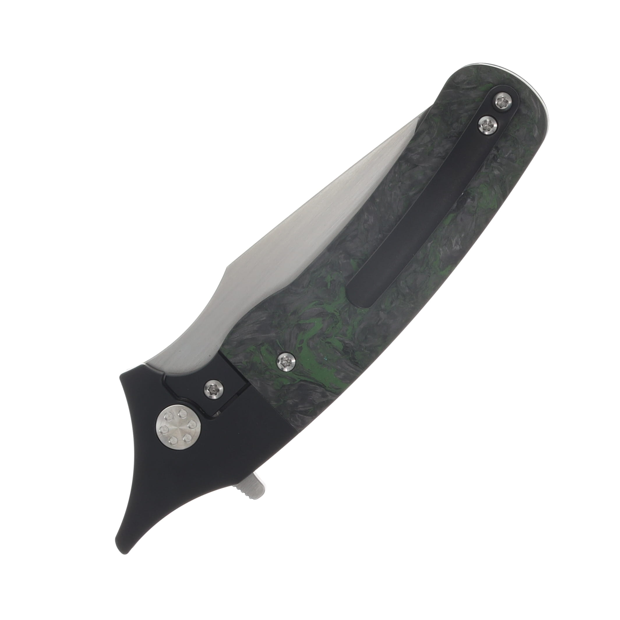 Beans Blades Javelin Folder - Carbon Fiber Dark Matter Handle Satin M390 Blade BBJAVELINCFDM View 6
