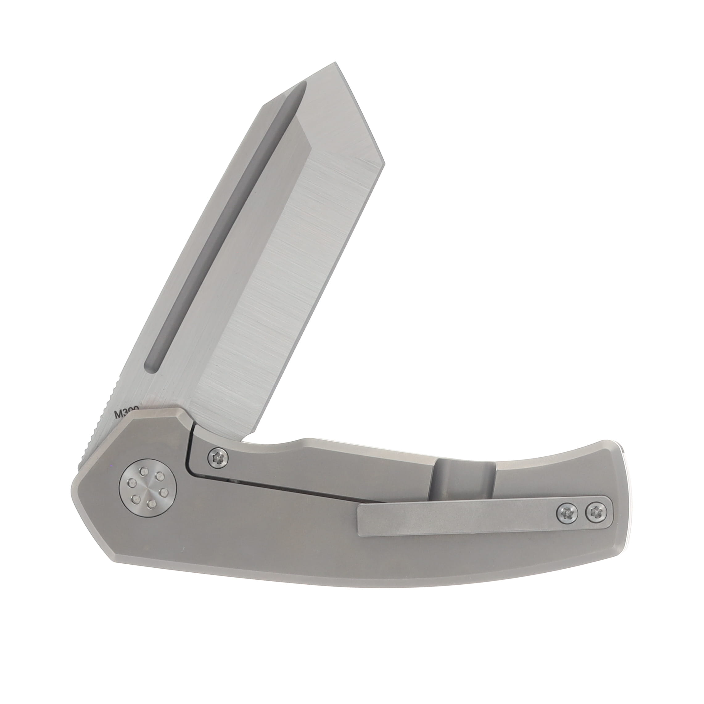 Beans Blades Mini Warrior Folder Smooth Bead Blast Handle Satin