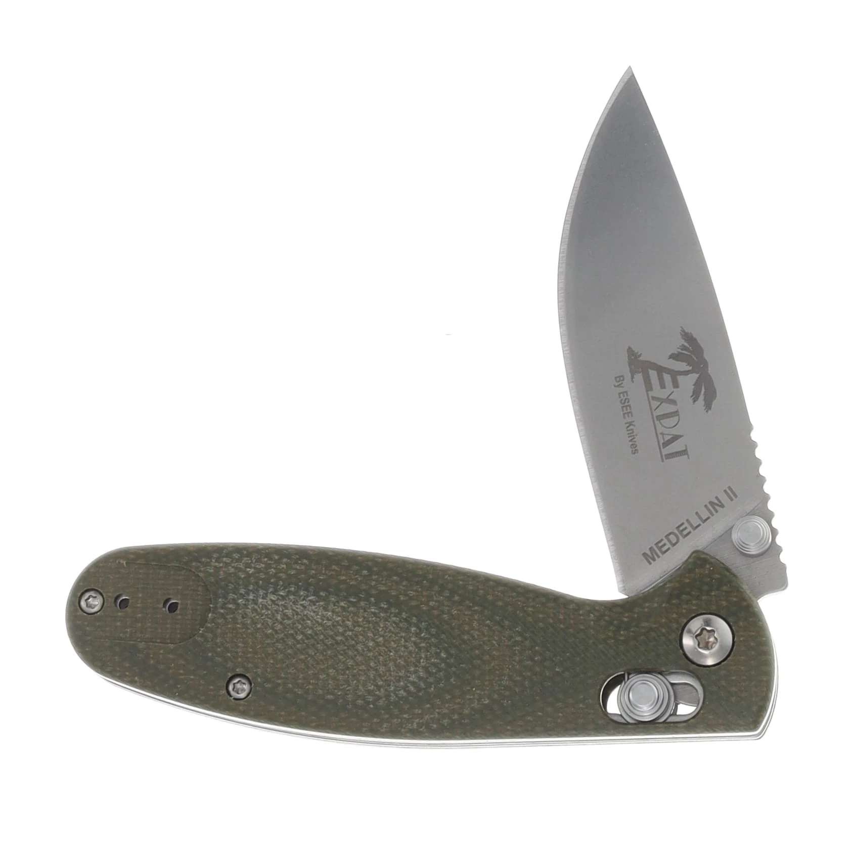 ESEE Medellin II Crossbar Lock Folding Knife S35VN/Olive Micarta ESEEMEDELLIN II View 3