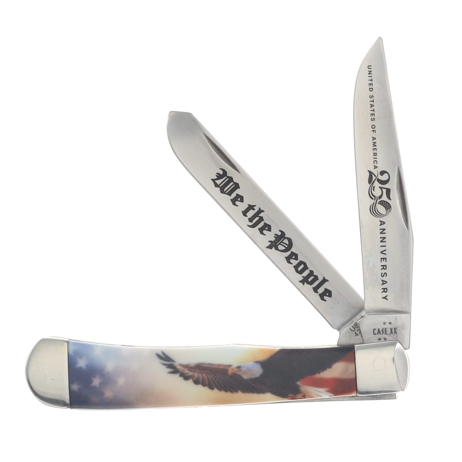 Case XX SMKW Exclusive America 250th Anniversary Flying Eagle & Flag Trapper CA21891 View 1