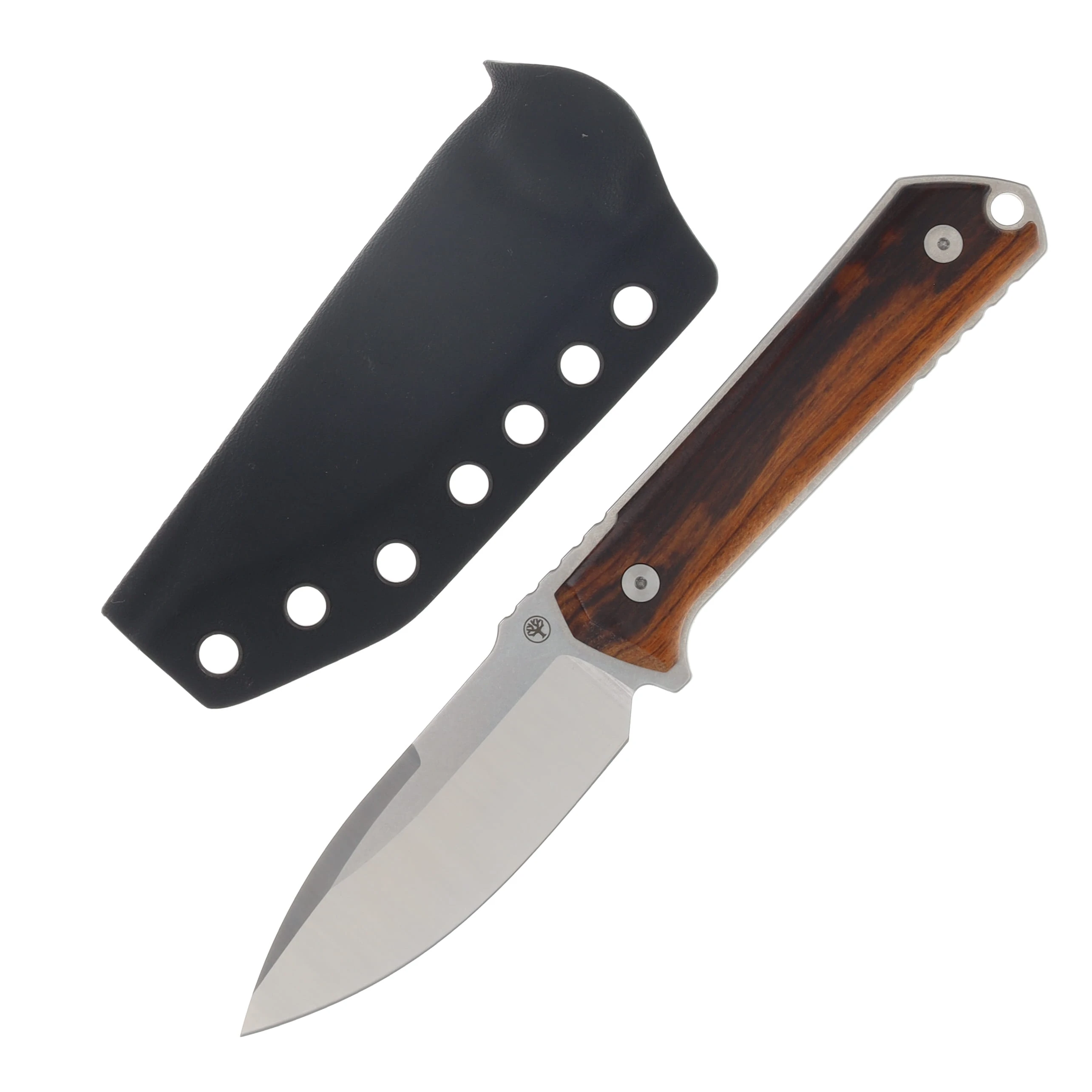 Boker Kiboku Fixed Blade Iron Wood Handle RWL 34 Steel Drop Point Blade BK120574 View 1