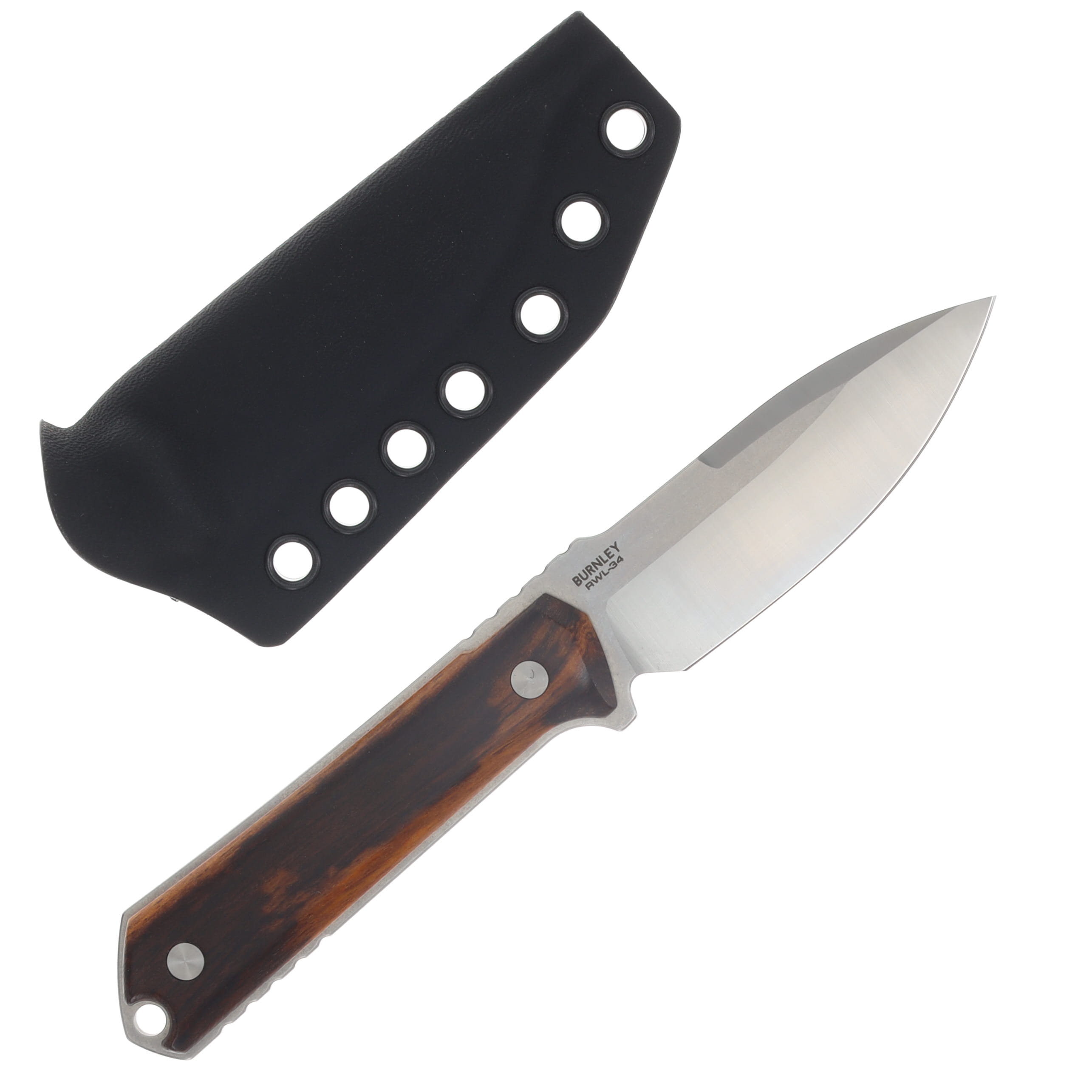 Boker Kiboku Fixed Blade Iron Wood Handle RWL 34 Steel Drop Point Blade BK120574 View 2