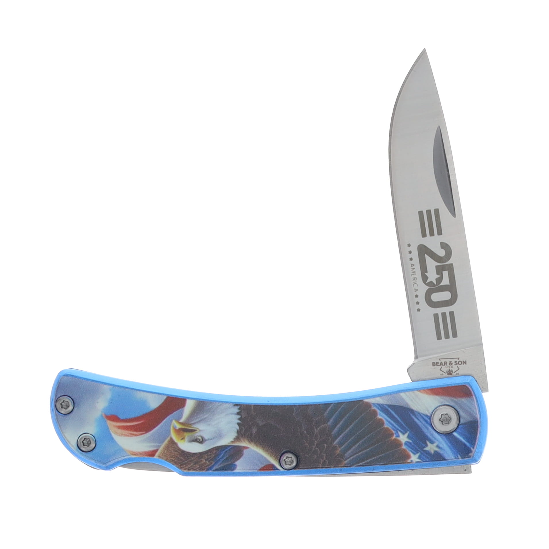 Bear & Son SMKW Exclusive Murican Farmhand Folding Knife U137LBLEA