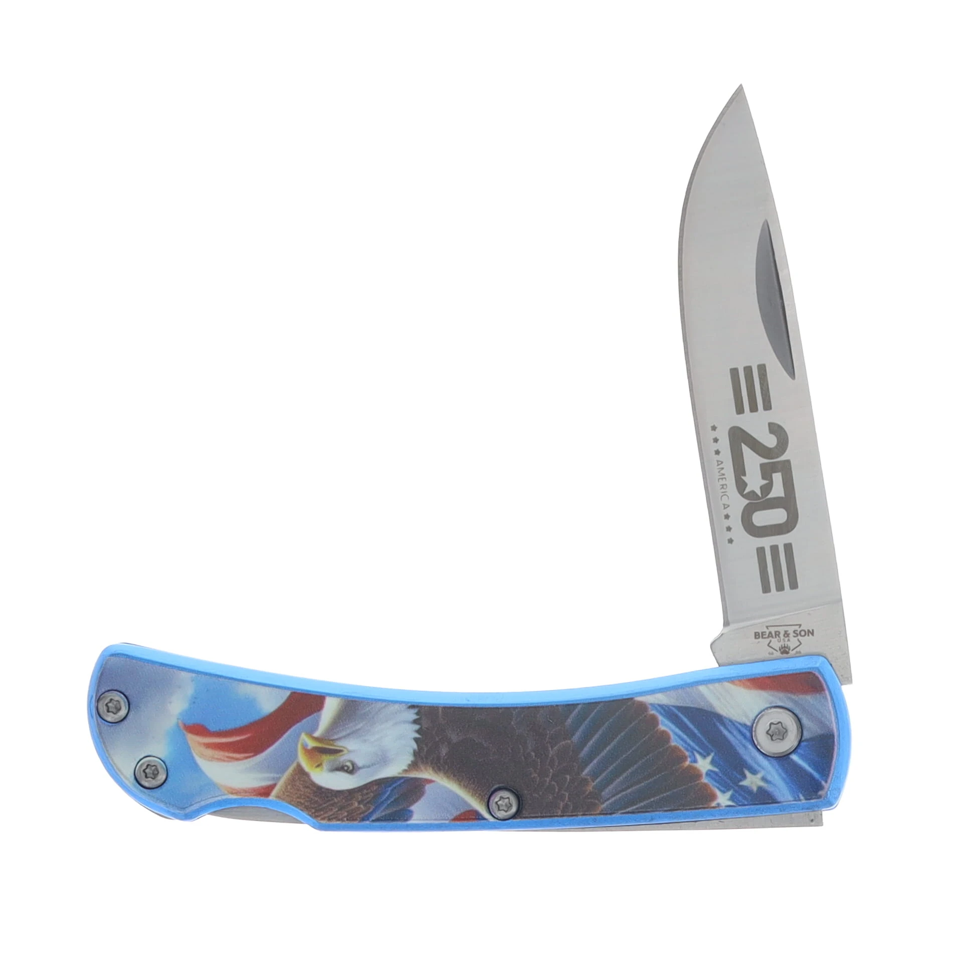 Bear & Son SMKW Exclusive Murican Farmhand Folding Knife U137LBLEA View 3