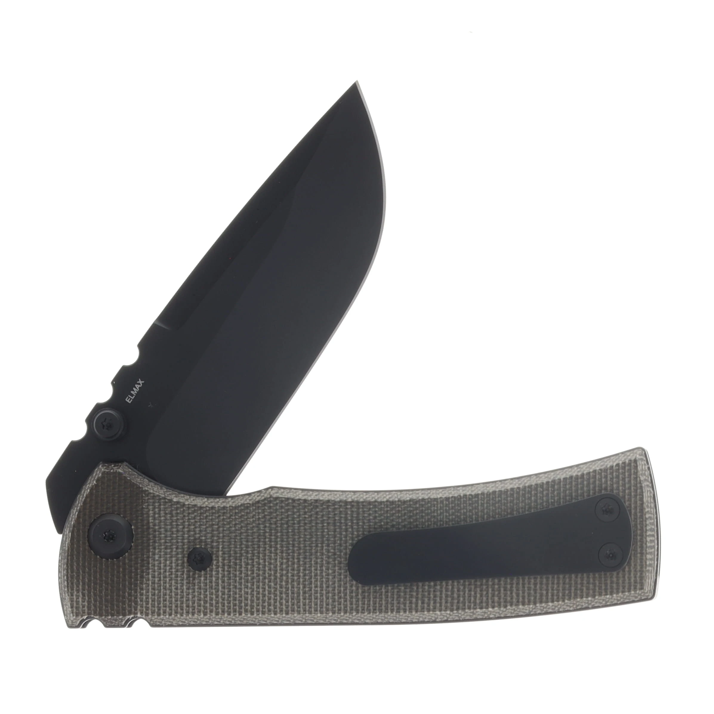 Chaves Redencion 229 Folder Green Micarta Handle Elmax Blackout Drop Point Blade CK-1A2-1C2A-4C1-2B View 4