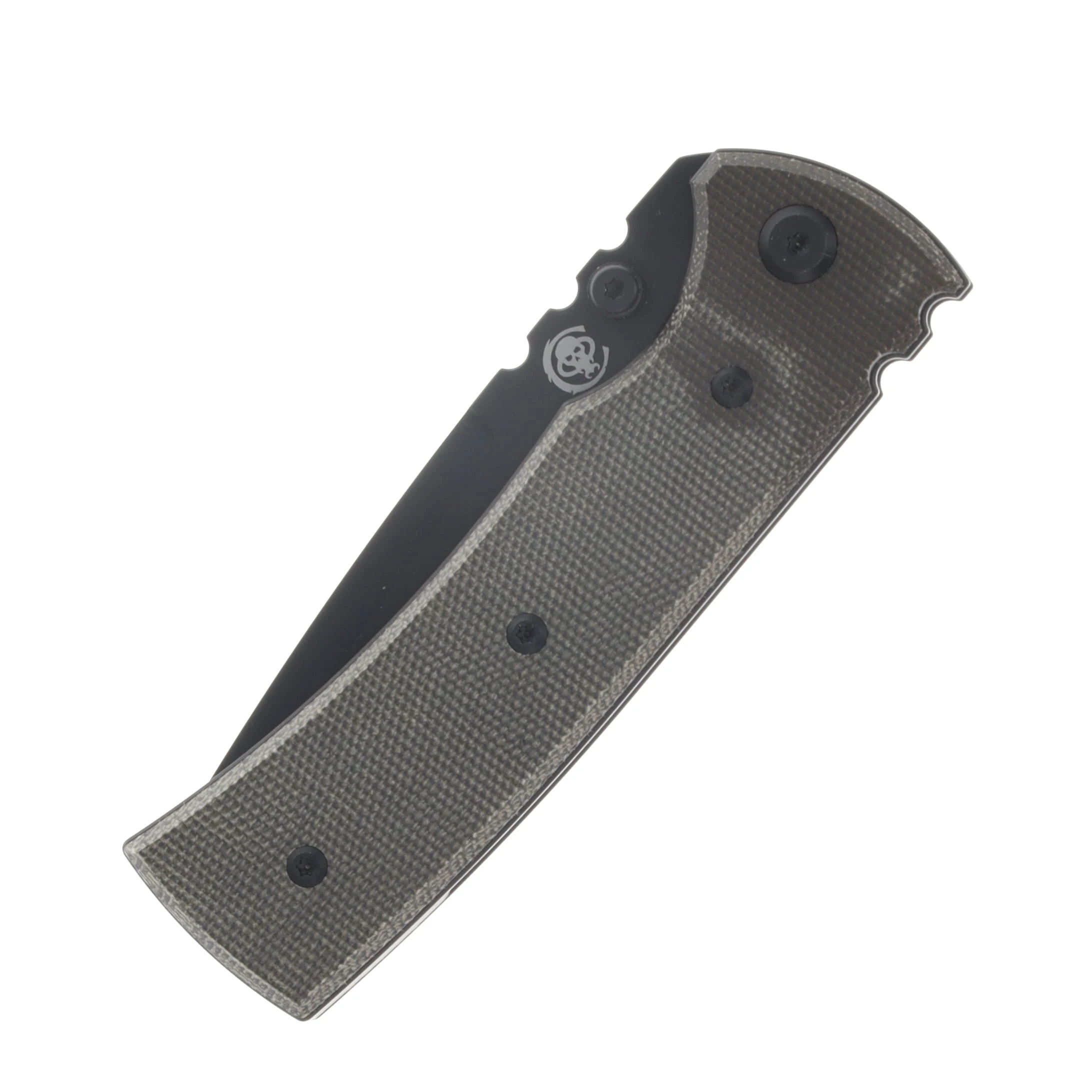 Chaves Redencion 229 Folder Green Micarta Handle Elmax Blackout Drop Point Blade CK-1A2-1C2A-4C1-2B View 5